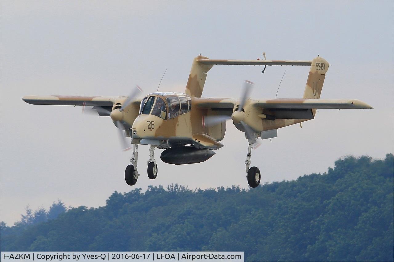 F-AZKM, 1971 North American OV-10B Bronco C/N 338-9 (305-65), North American OV-10B Bronco, On final rwy 24, Avord Air Base 702 (LFOA) Open day 2016
