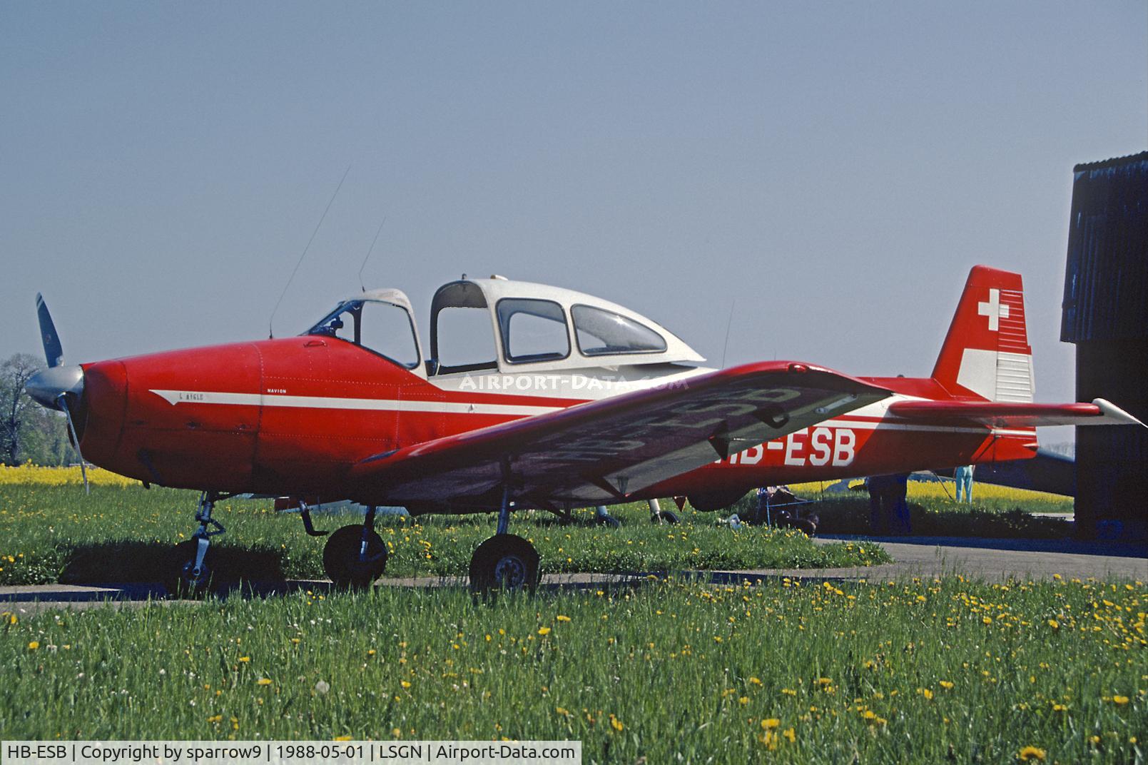 HB-ESB, 1946 North American Navion A C/N NAV-4-331, At Neuchatel airfield