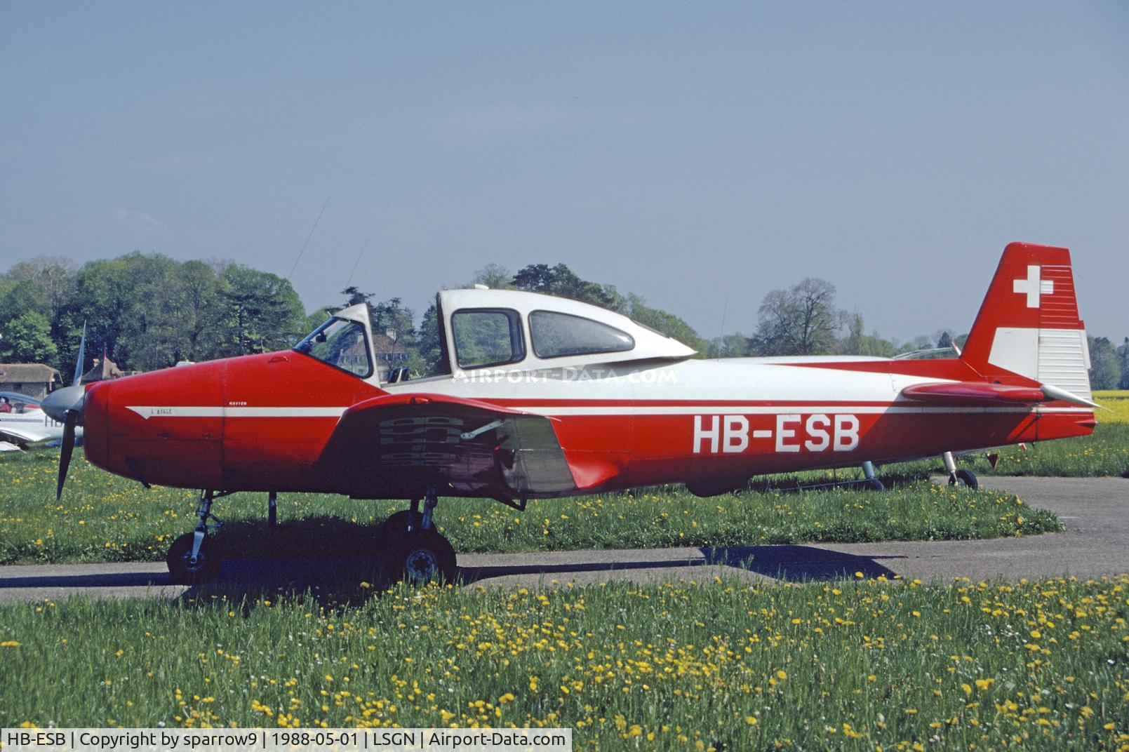 HB-ESB, 1946 North American Navion A C/N NAV-4-331, At Neuchatel airfield