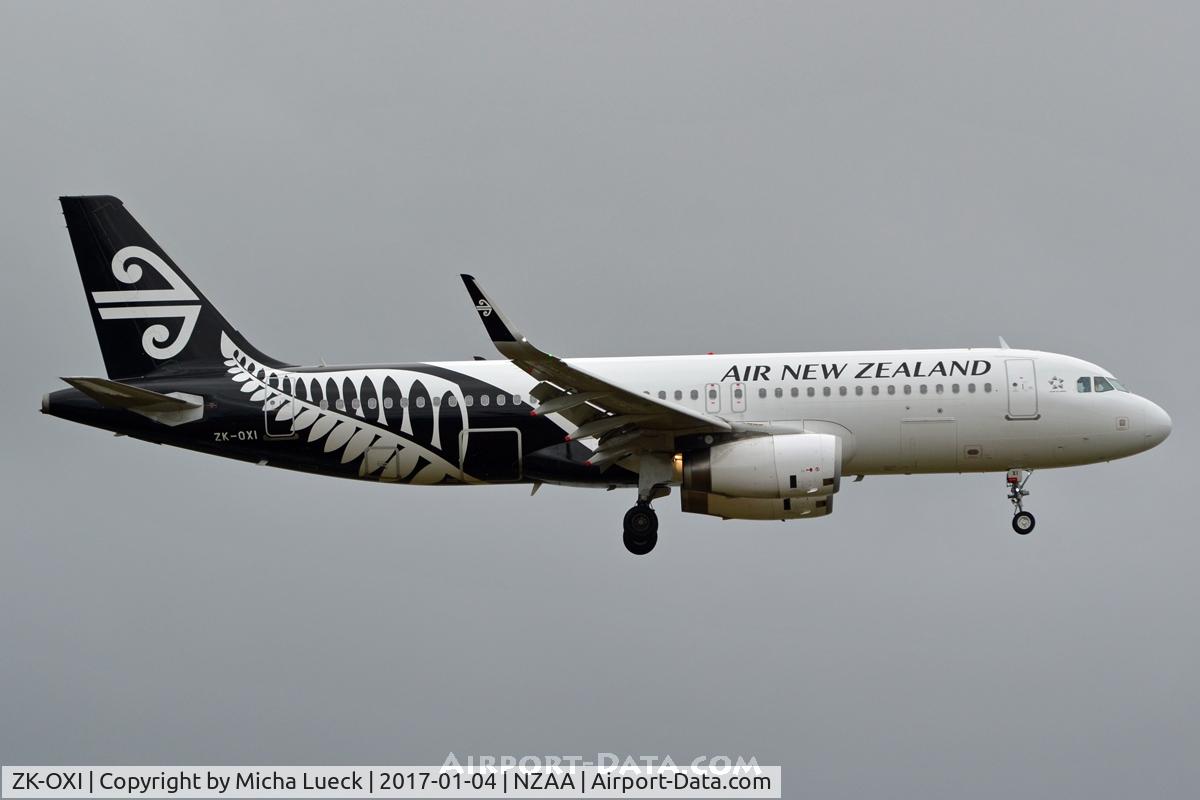 ZK-OXI, 2015 Airbus A320-232 C/N 6533, At Auckland