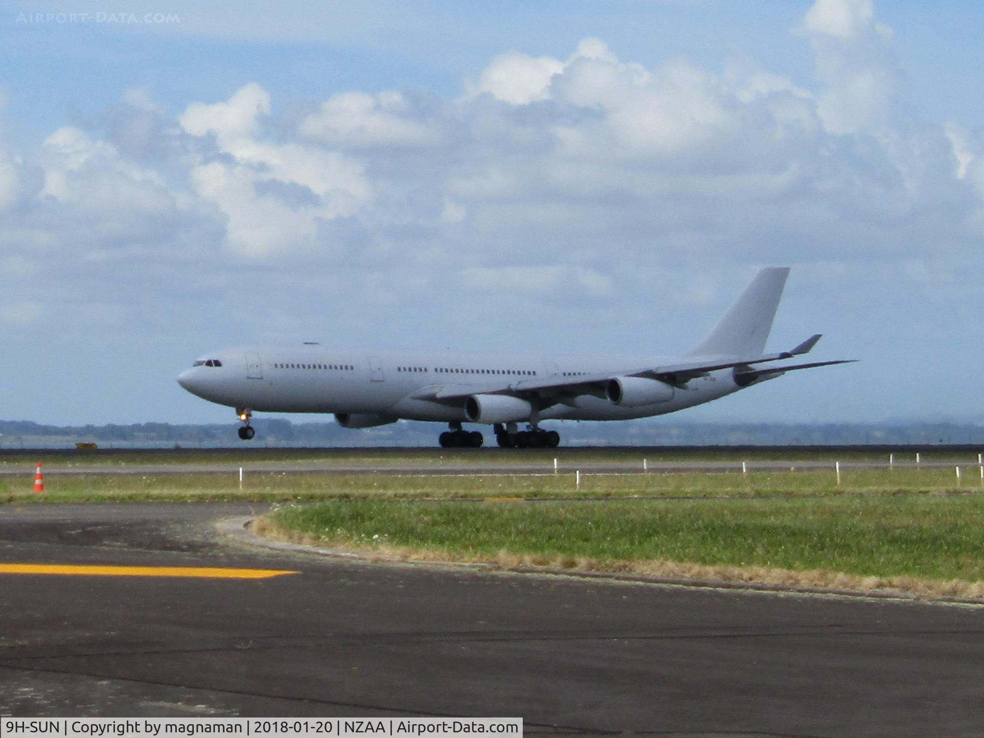 9H-SUN, 2000 Airbus A340-313X C/N 367, on lease to air NZ during dreamliner defects repairs