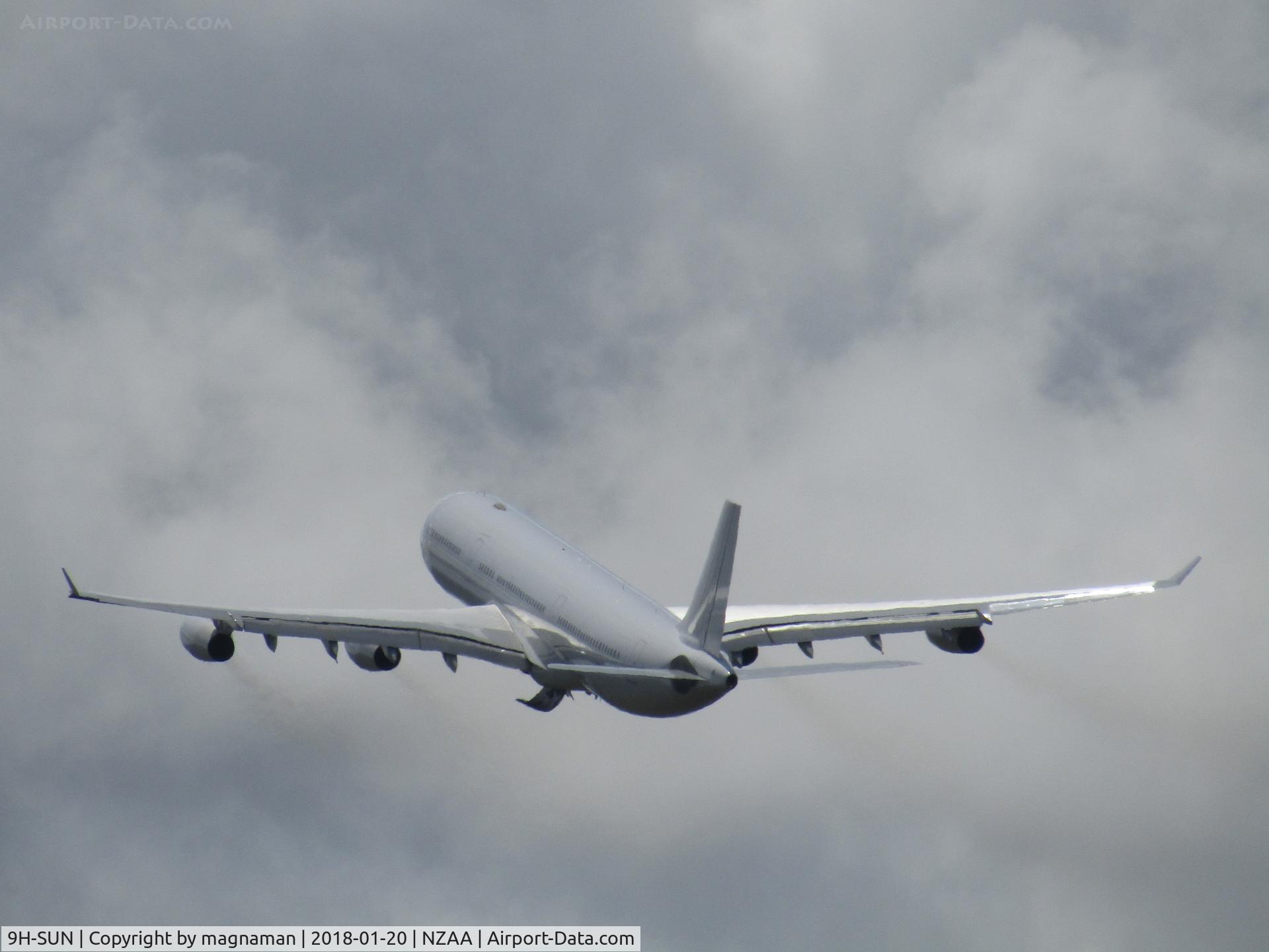 9H-SUN, 2000 Airbus A340-313X C/N 367, off to perth