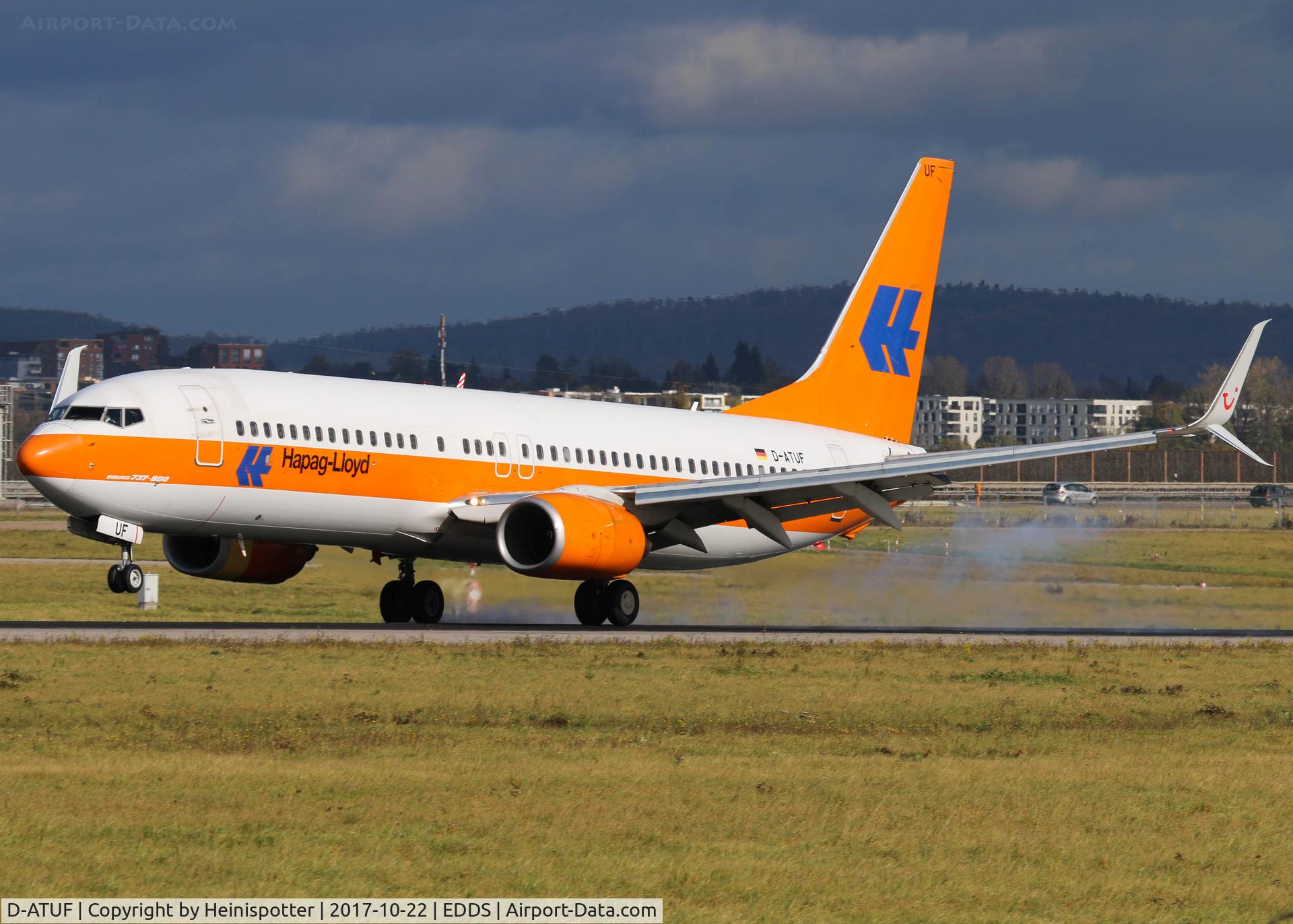 D-ATUF, 2006 Boeing 737-8K5 C/N 34687, D-ATUF at Stuttgart Airport.