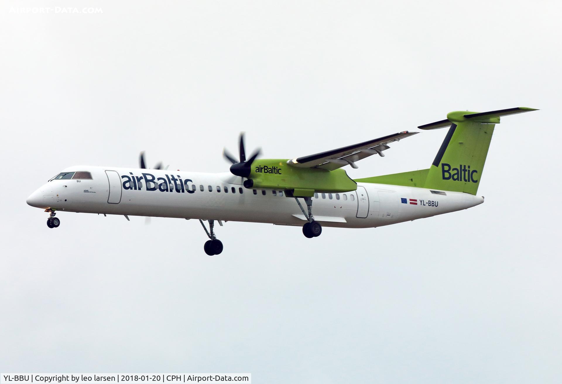 YL-BBU, 2013 Bombardier DHC-8-402Q Dash 8 Dash 8 C/N 4439, Copenhagen 20.1.2018