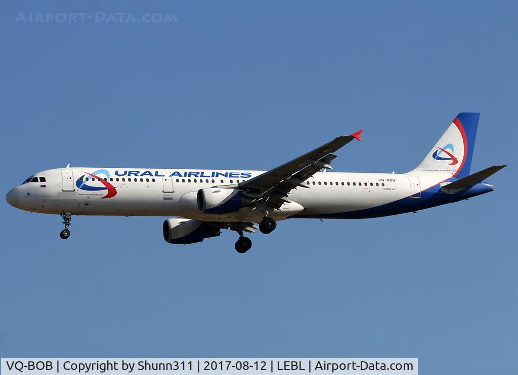 VQ-BOB, 2003 Airbus A321-211 C/N 1905, Landing rwy 25R