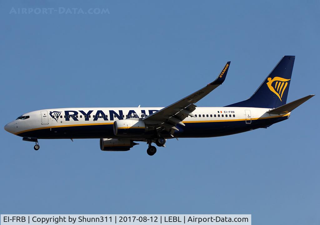 EI-FRB, 2016 Boeing 737-8AS C/N 44726, Landing rwy 25R