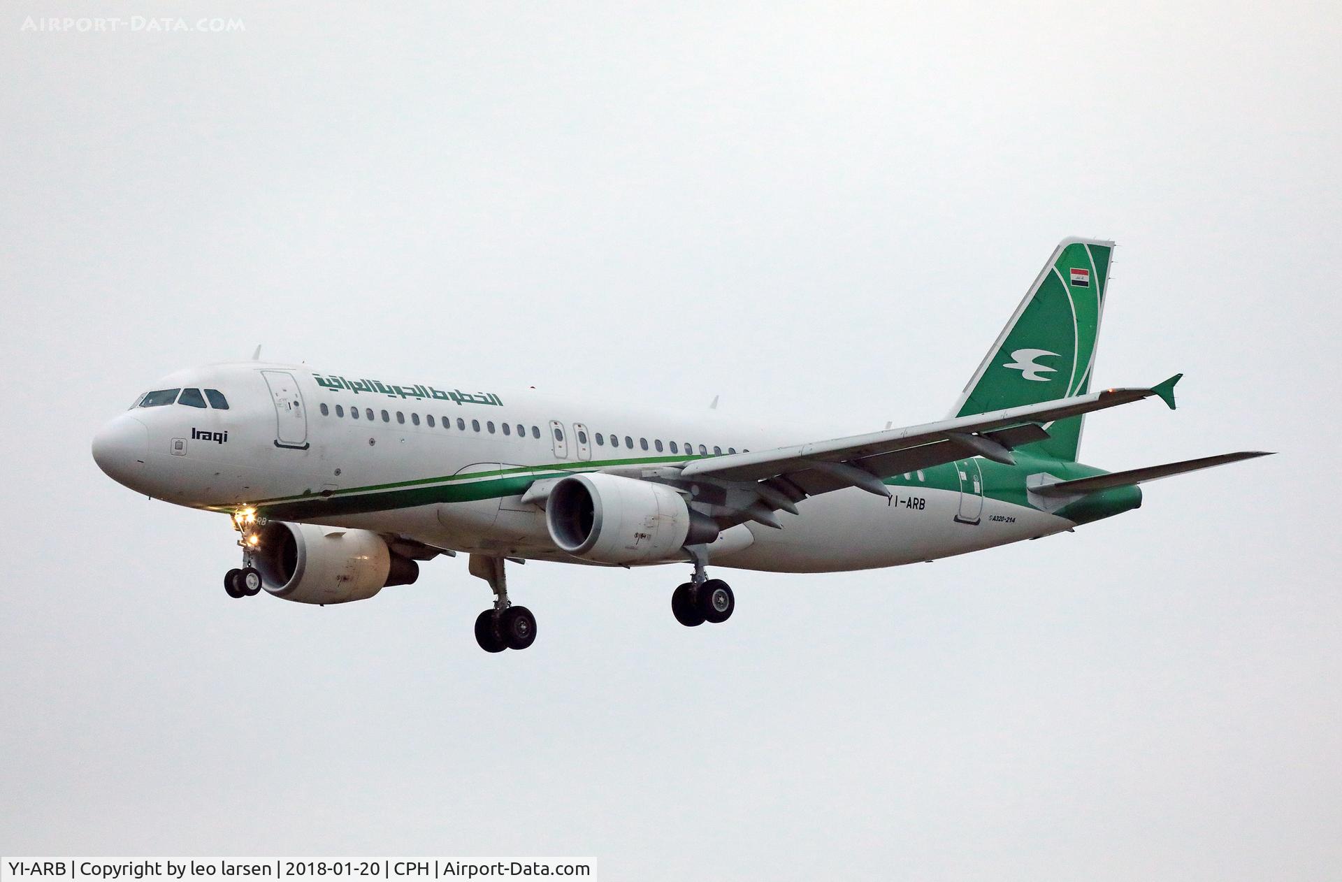 YI-ARB, 2012 Airbus A320-214 C/N 5290, Copenhagen 20.1.2018