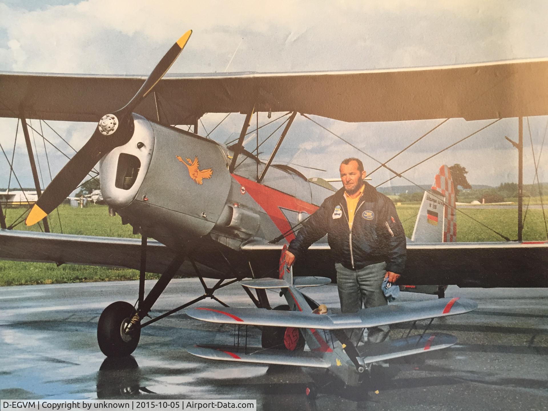 D-EGVM, Nord Stampe SV-4C C/N 218, original and rc plane