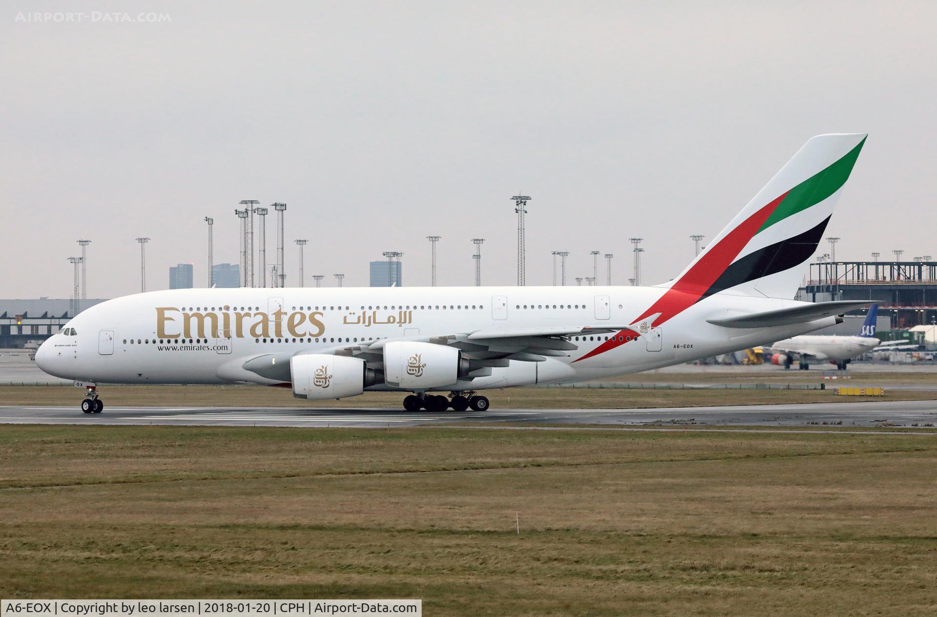 A6-EOX, 2015 Airbus A380-861 C/N 208, Copenhagen 20.1.2018