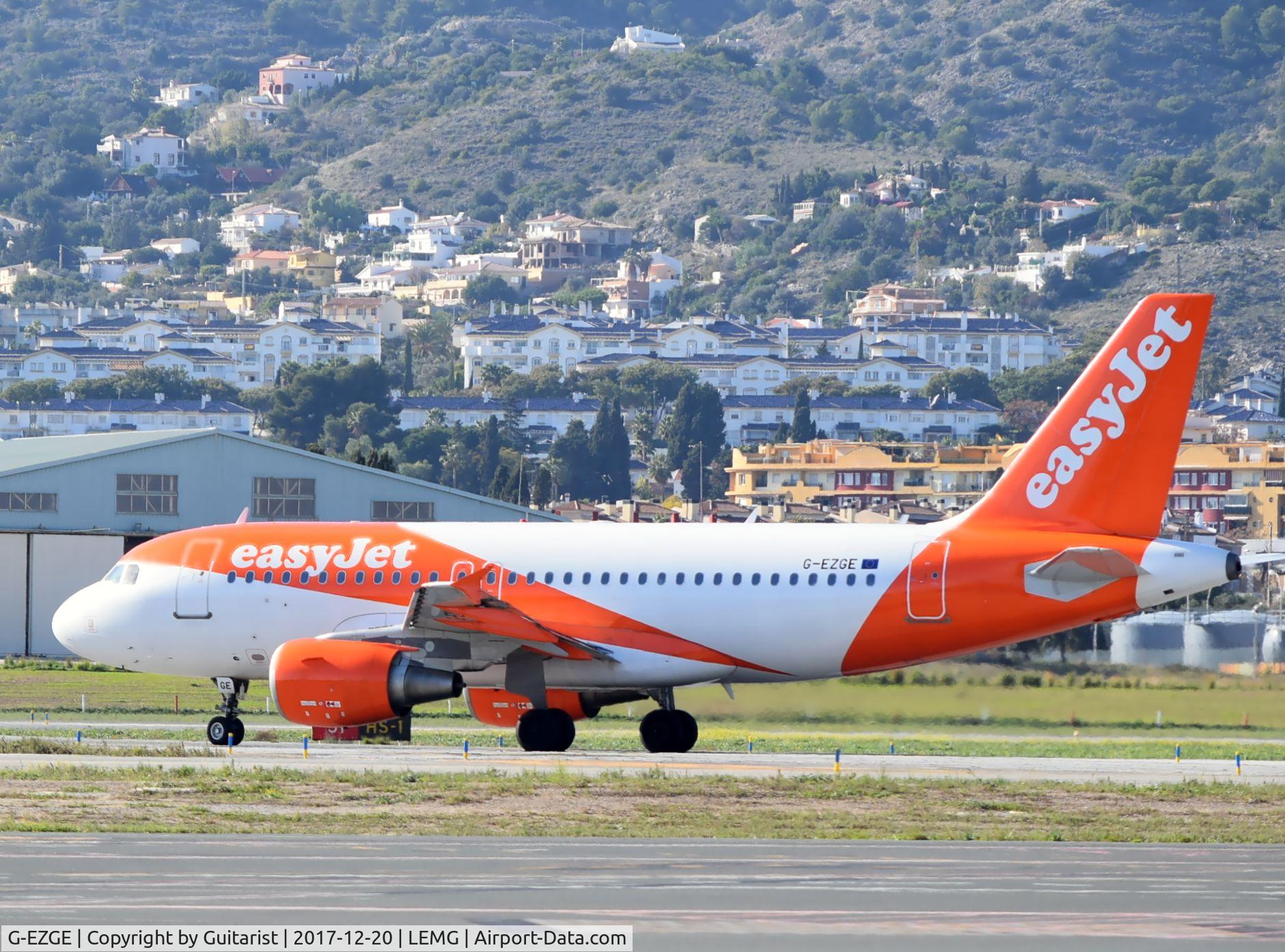 G-EZGE, 2011 Airbus A319-111 C/N 4624, At Malaga