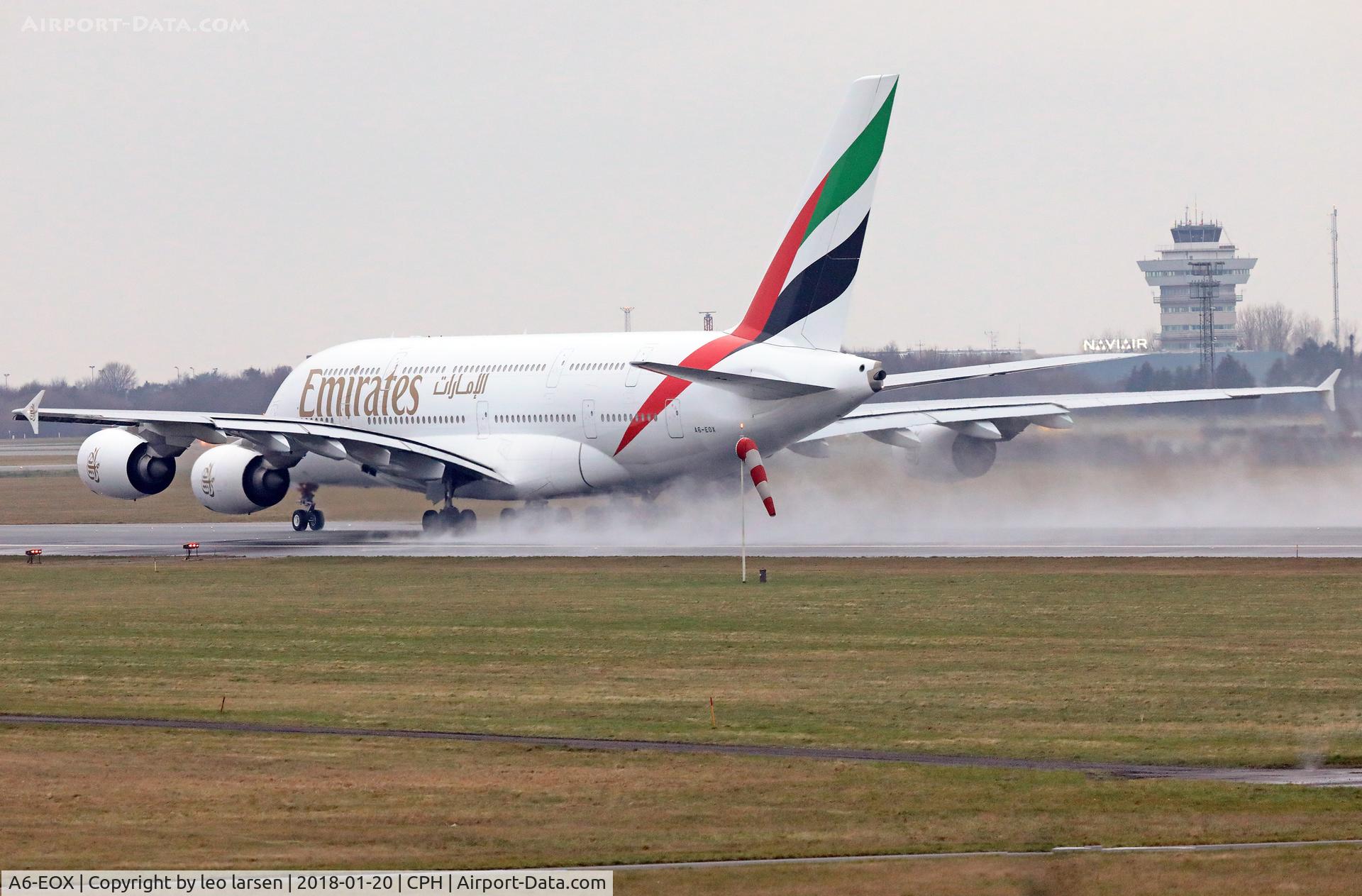 A6-EOX, 2015 Airbus A380-861 C/N 208, Copenhagen 20.1.2018