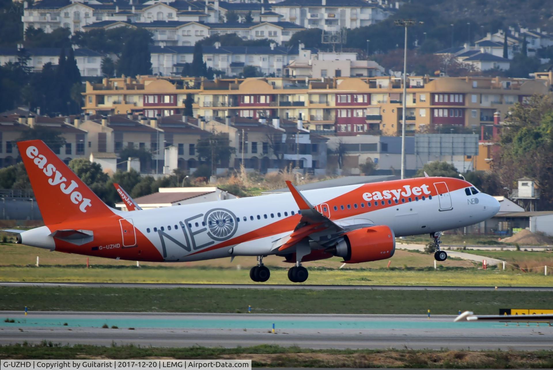 G-UZHD, 2017 Airbus A320-251NEO C/N 7841, At Malaga