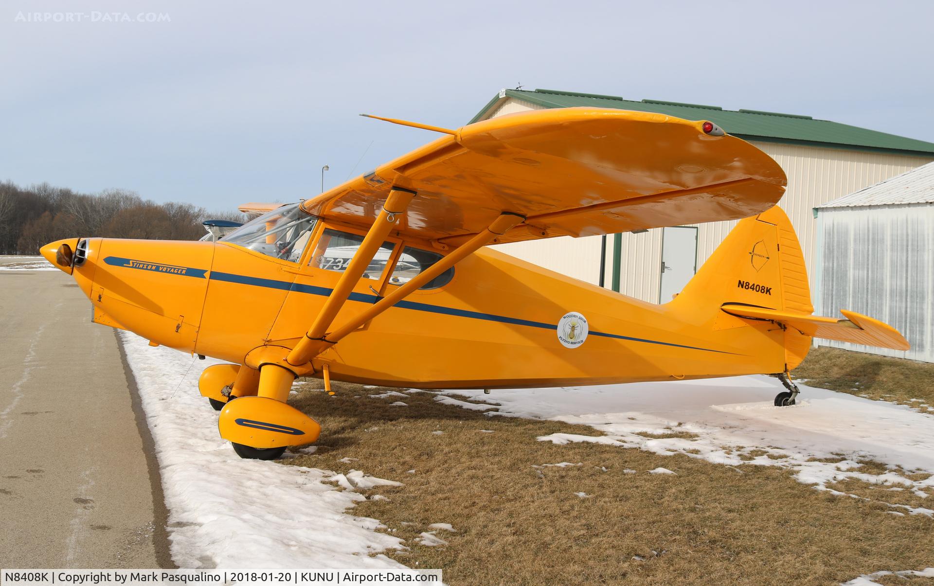 N8408K, 1946 Stinson 108-1 Voyager C/N 108-1408, Stinson 108-1