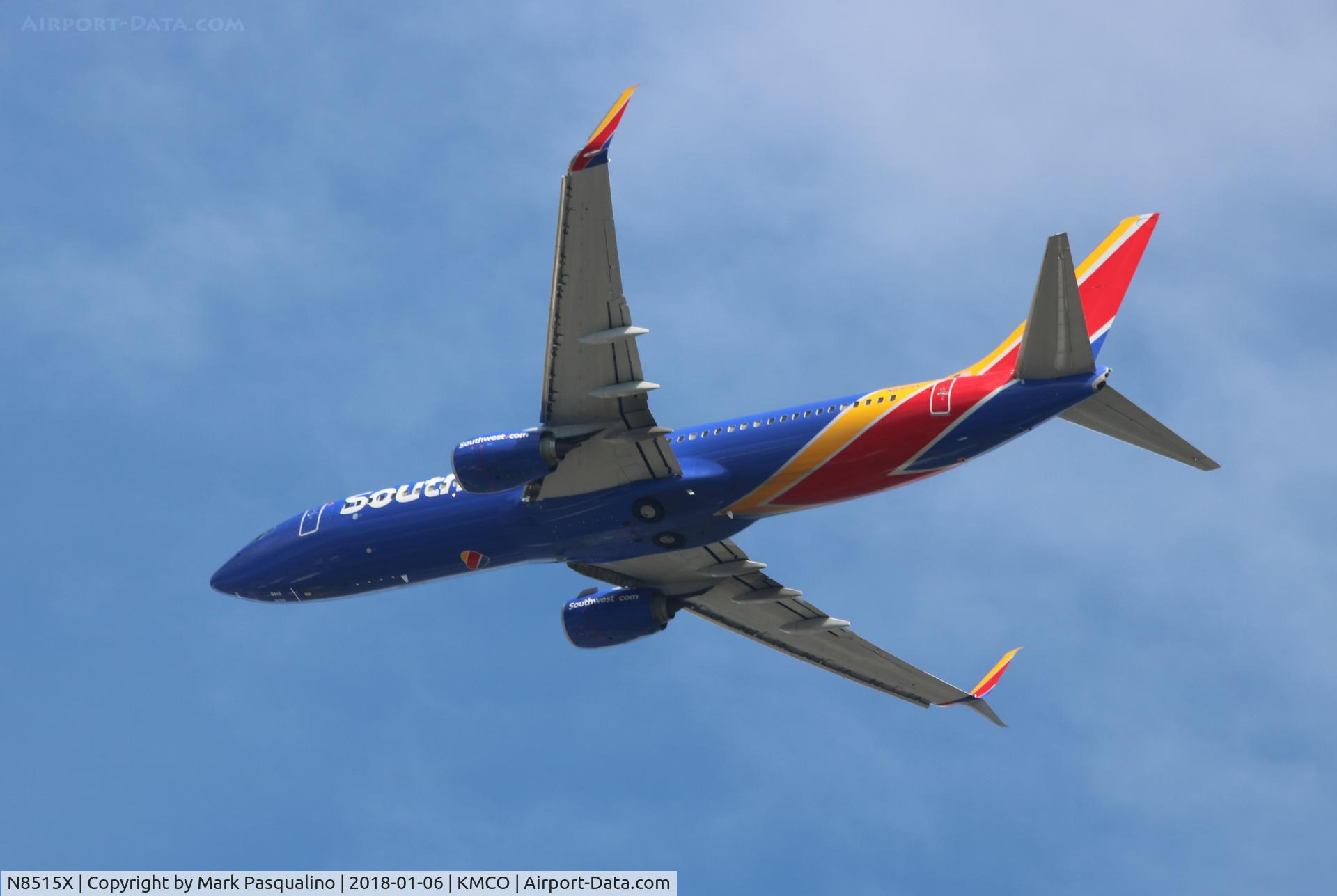 N8515X, 2016 Boeing 737-8H4 C/N 36943, Boeing 737-800