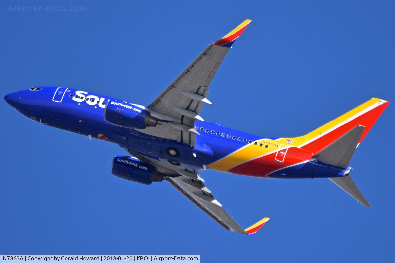 N7863A, 2002 Boeing 737-7Q8 C/N 30644, Departing RWY 28R.