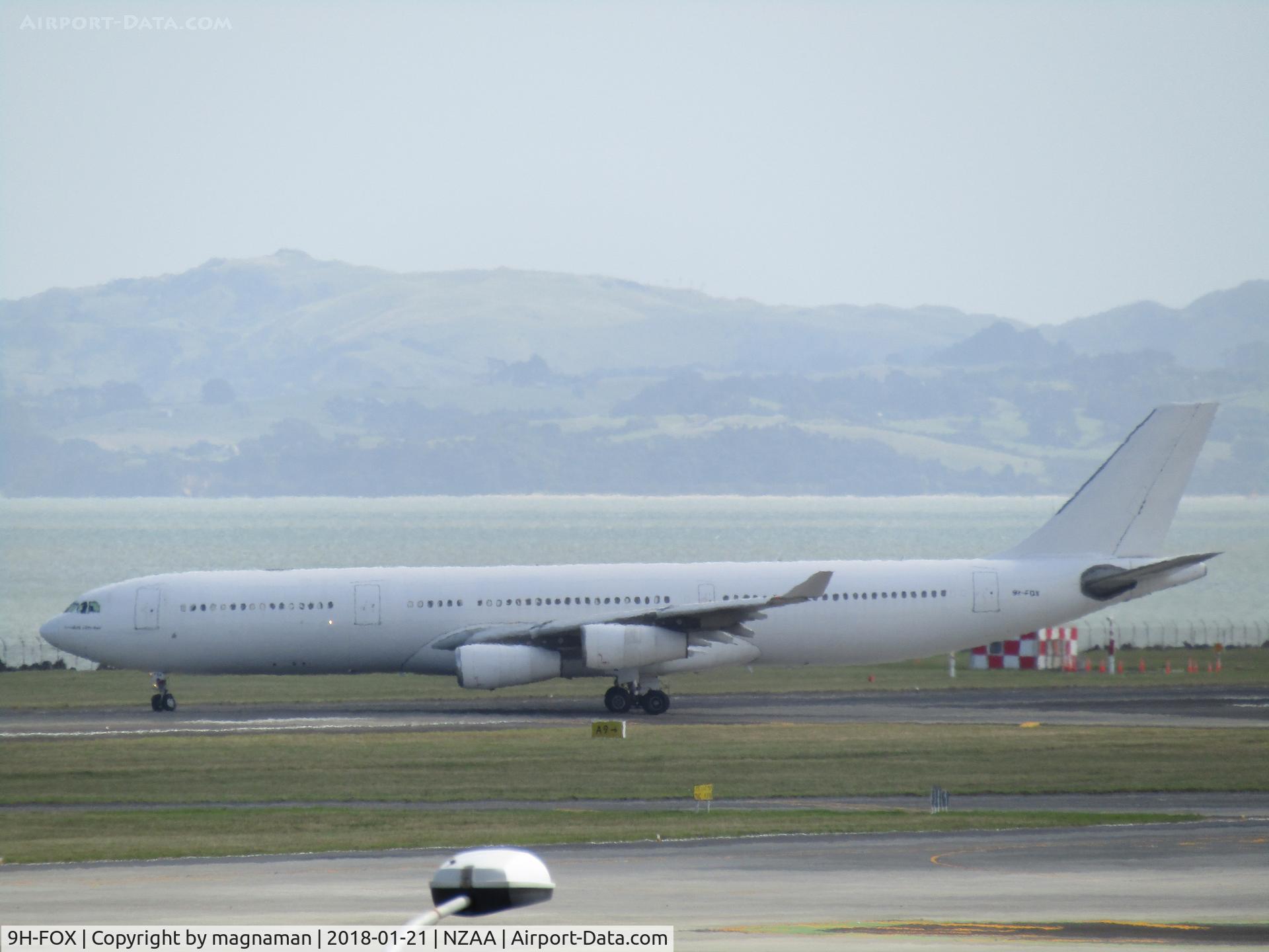 9H-FOX, 1997 Airbus A340-313 C/N 185, lining up for another sydney flight for Air NZ
