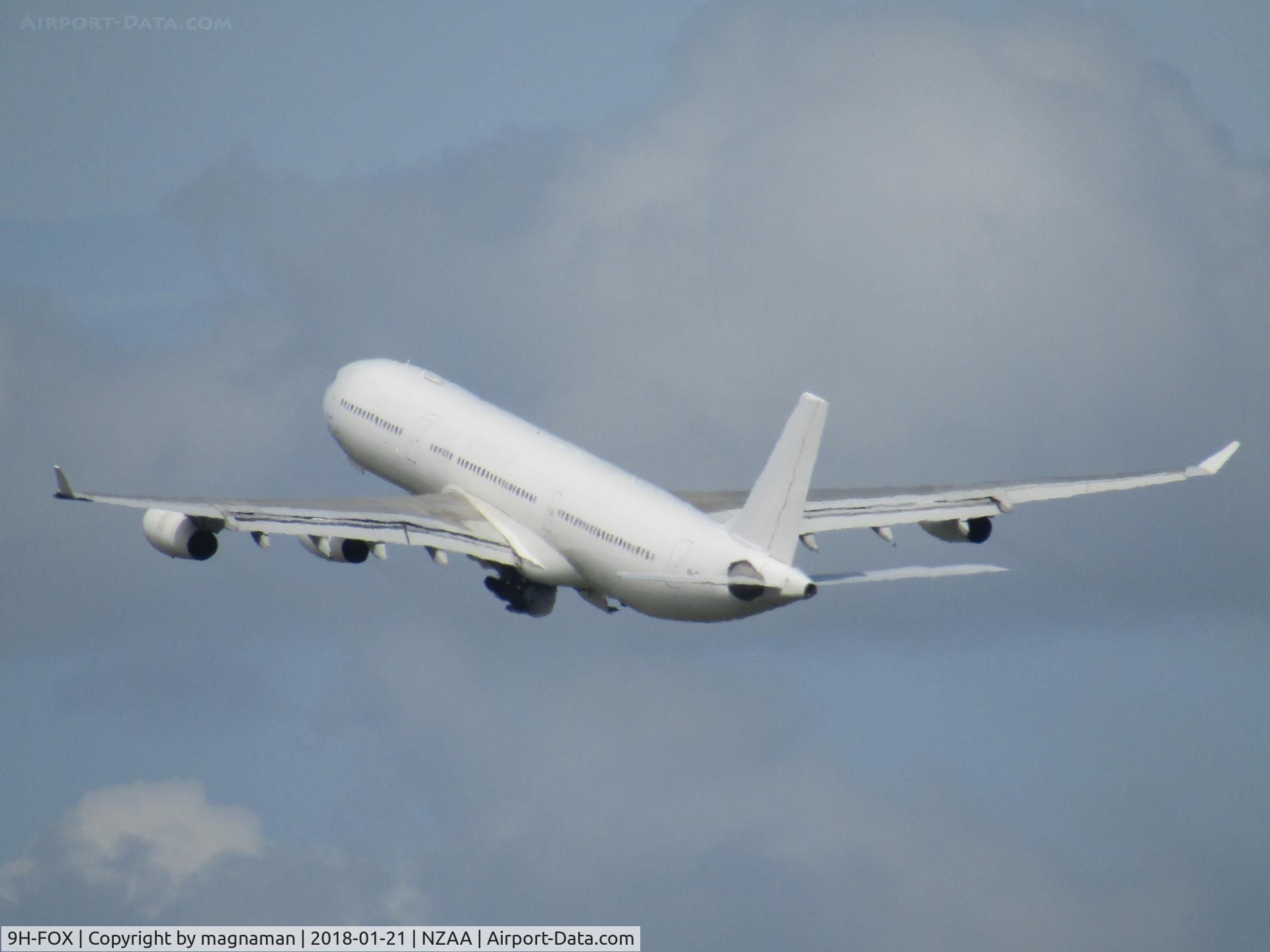 9H-FOX, 1997 Airbus A340-313 C/N 185, away she goes