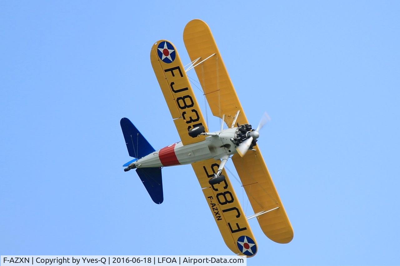 F-AZXN, 1942 Boeing A75N1 (PT-17) C/N 75-3885, Boeing A75N1 (PT-17), On display, Avord Air Base 702 (LFOA) Open day 2016