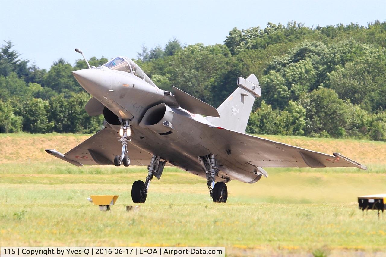 115, 2009 Dassault Rafale C C/N 115, Dassault Rafale C, Landing rwy 24, Avord Air Base 702 (LFOA) Open day 2016