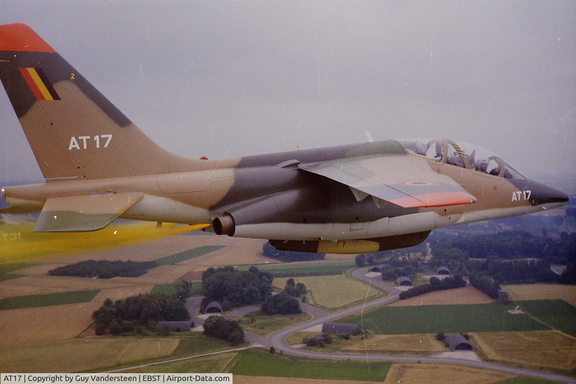 AT17, 1979 Dassault-Dornier Alpha Jet 1B C/N B17/1061, Smoke trials @EBST