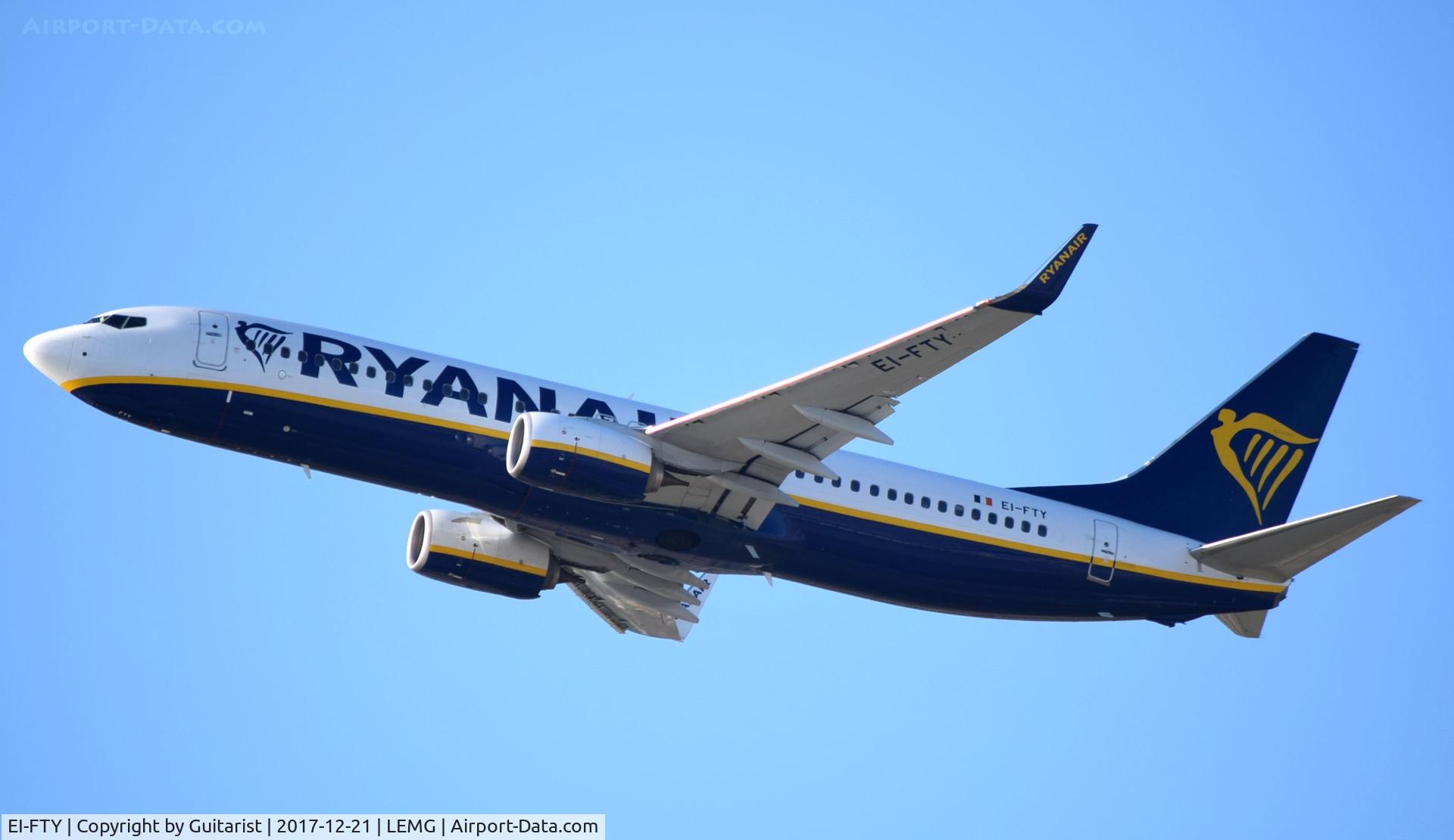 EI-FTY, 2017 Boeing 737-8AS C/N 44772, At Malaga