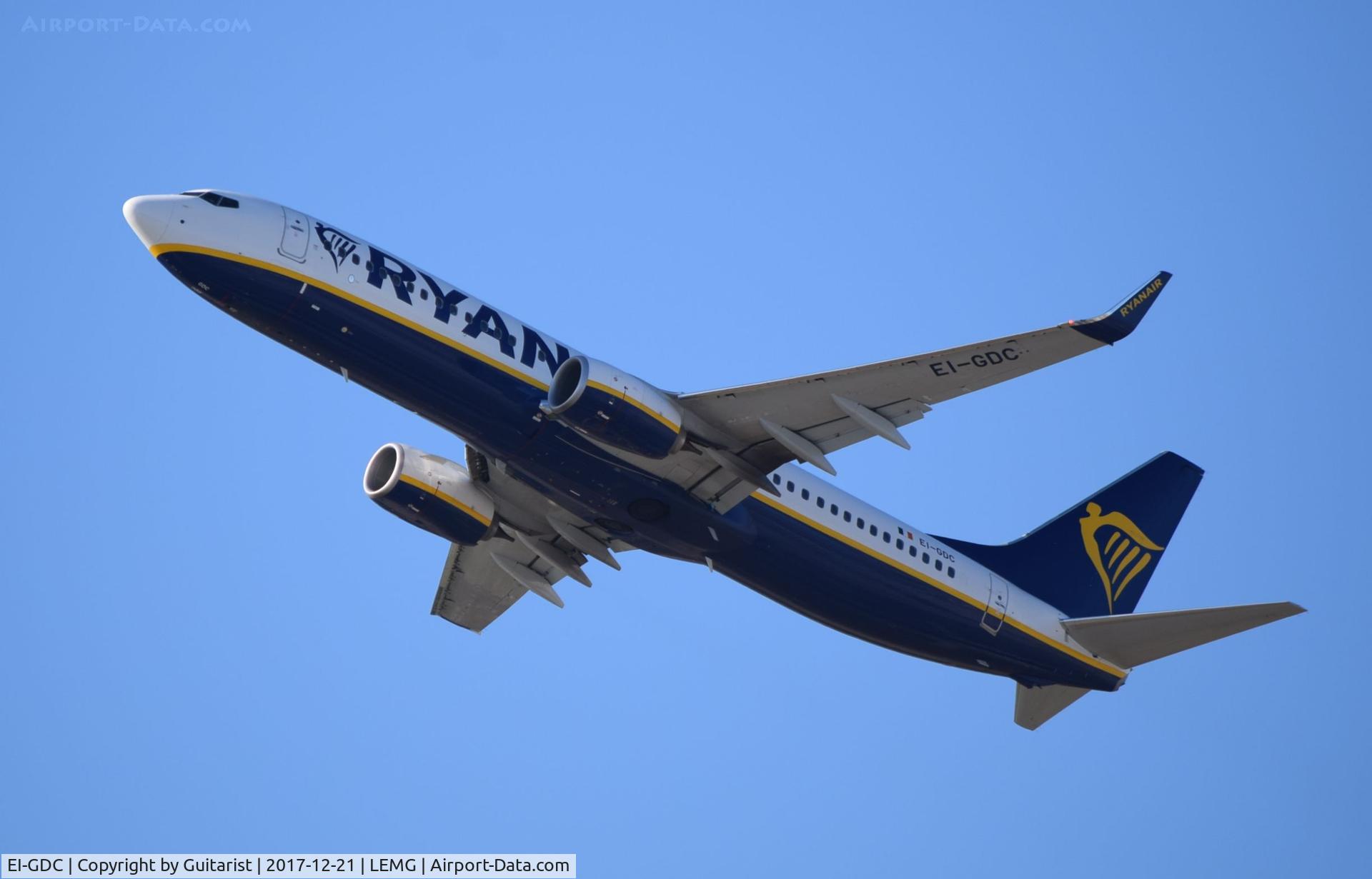 EI-GDC, 2017 Boeing 737-800 C/N 44800, At Malaga