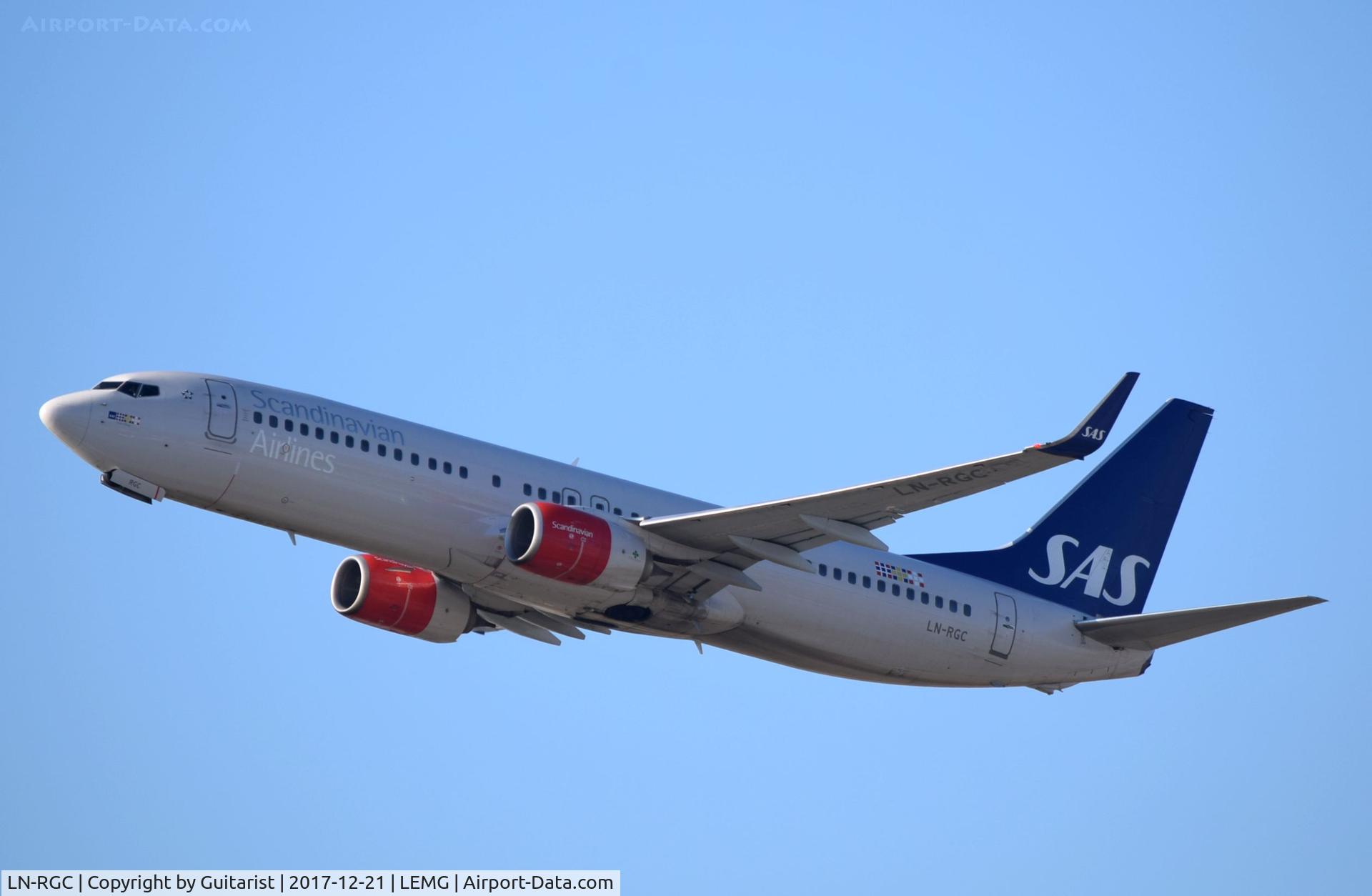 LN-RGC, 2012 Boeing 737-86N C/N 41257, At Malaga