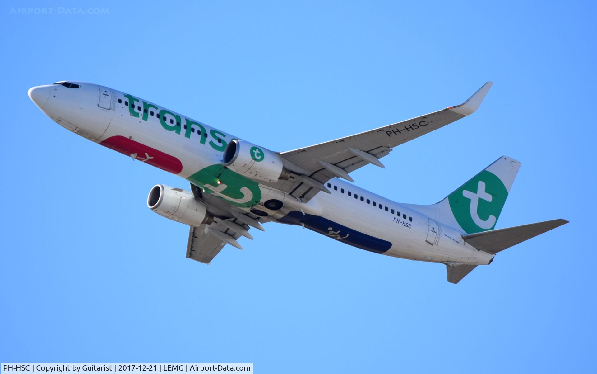 PH-HSC, 2010 Boeing 737-8K2 C/N 34173, At Malaga