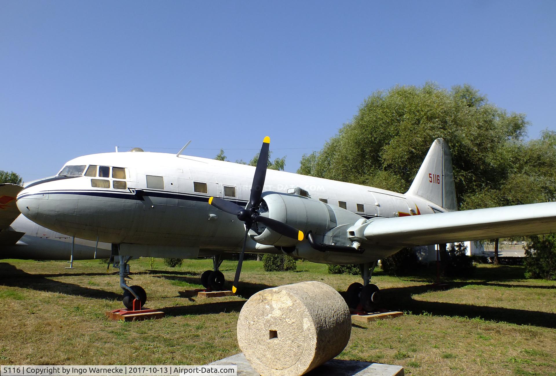 5116, Ilyushin Il-12 C/N 2505, Ilyushin Il-12 COACH at the China Aviation Museum Datangshan