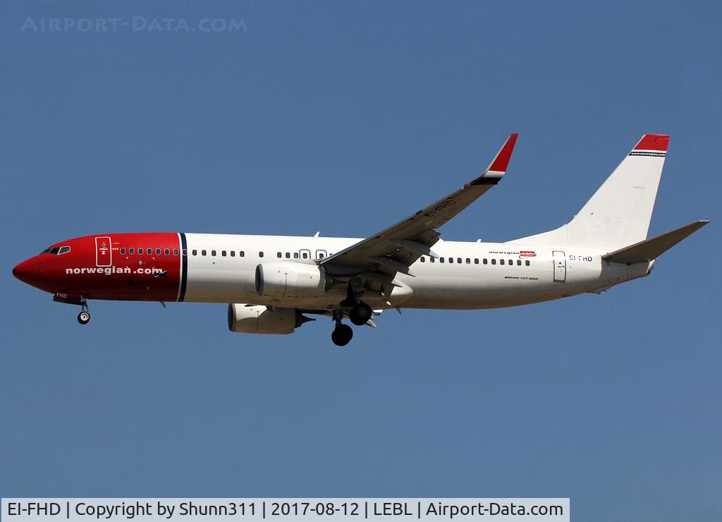 EI-FHD, 2012 Boeing 737-8JP C/N 39011, Landing rwy 25R