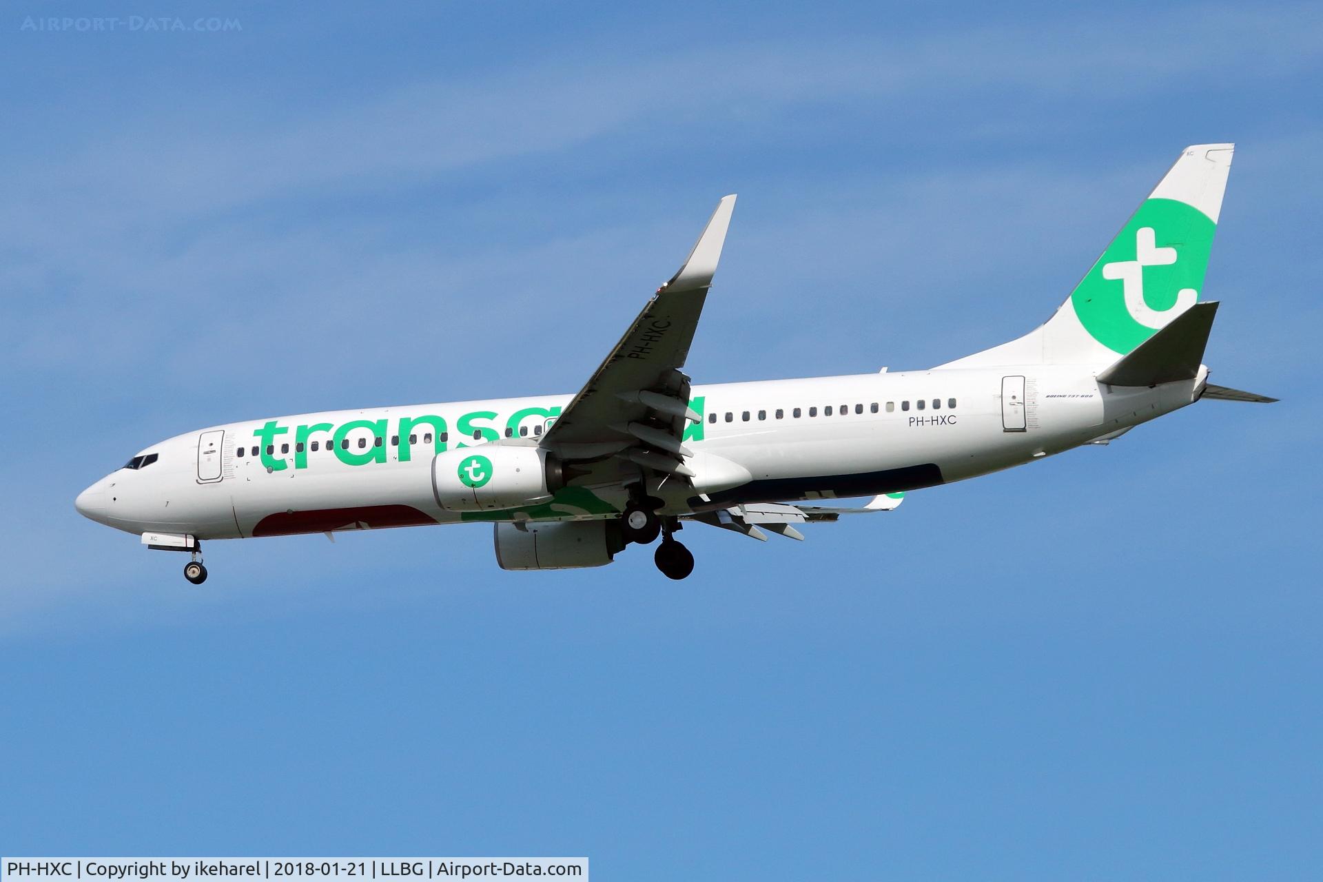 PH-HXC, 2016 Boeing 737-8K2 C/N 41342, Transavia flight from Amsterdam on final to runway 30.