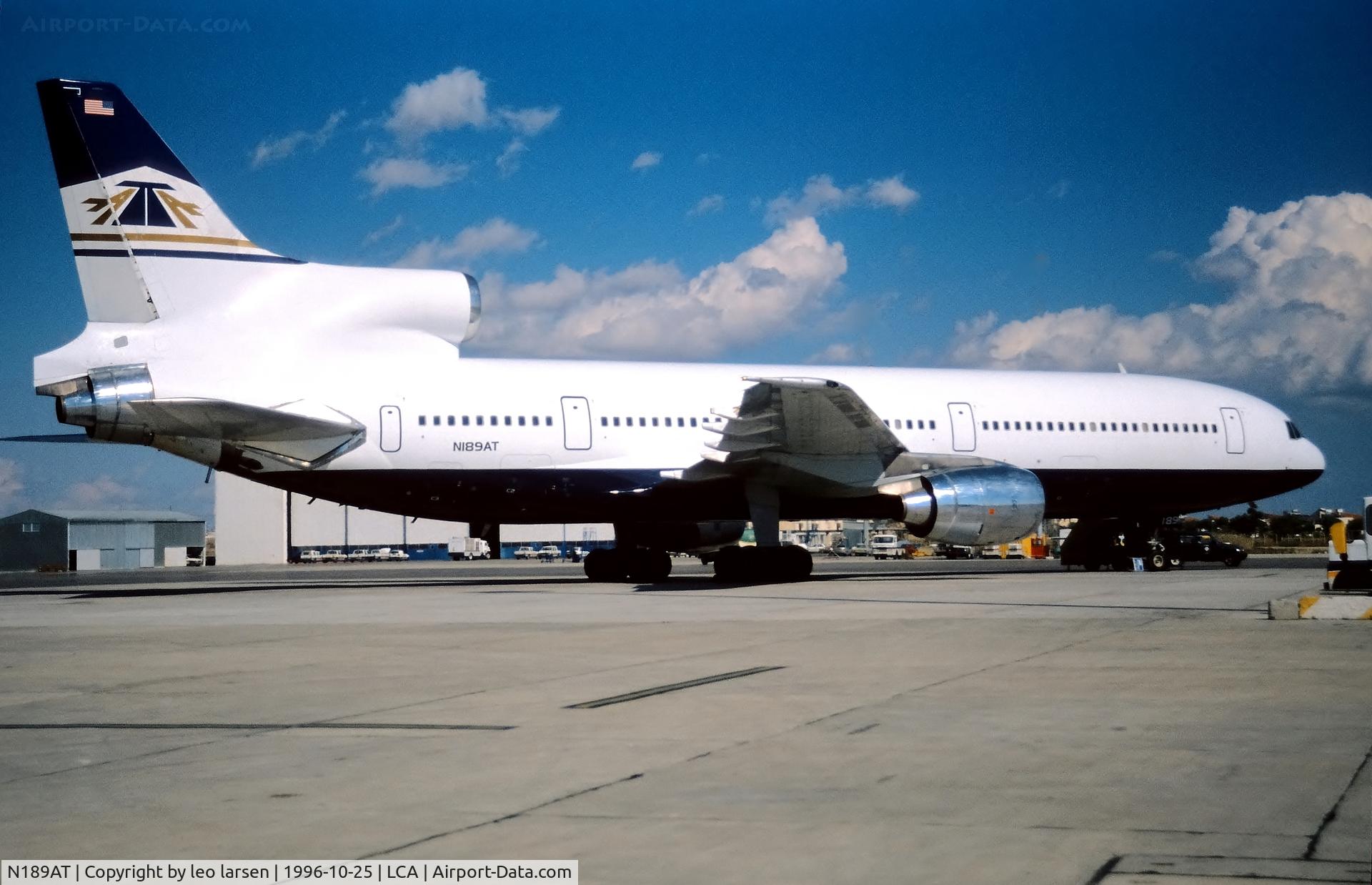 N189AT, 1974 Lockheed L-1011-385-1 TriStar 1 C/N 193C-1081, Larnaca 25.10.1996