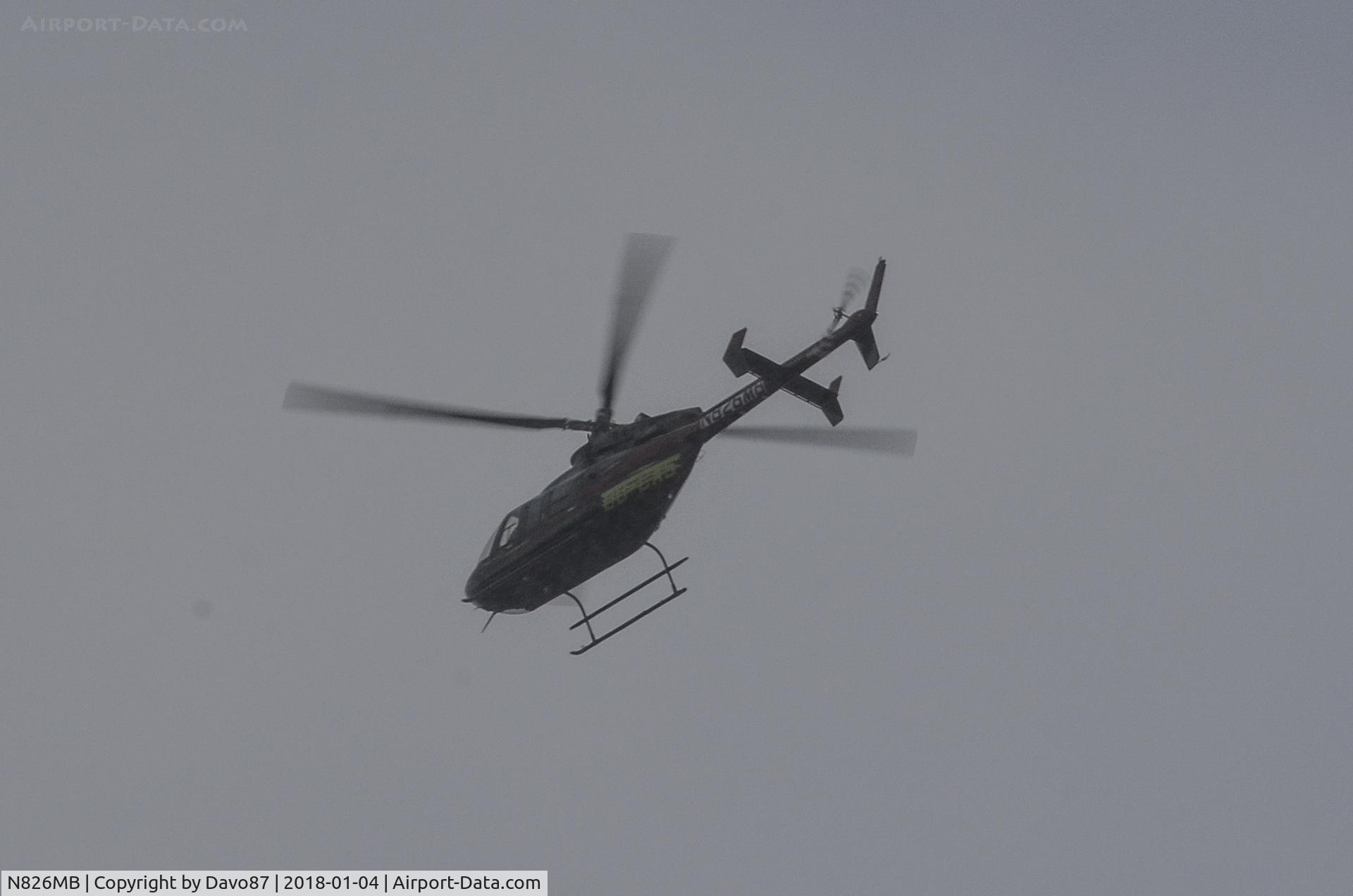 N826MB, 2016 Bell 407 C/N 54715, Passing over Bristol Motor Speedway on its way back to the Bell facility in Piney Flats, TN.