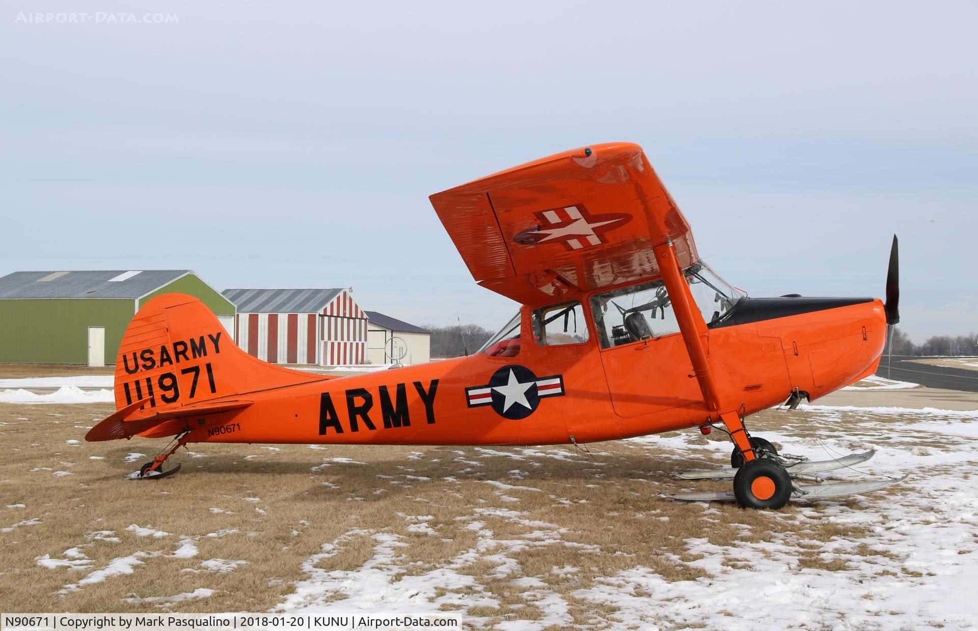 N90671, 1951 Cessna O-1A Bird Dog C/N 22285, Cessna O-1A
