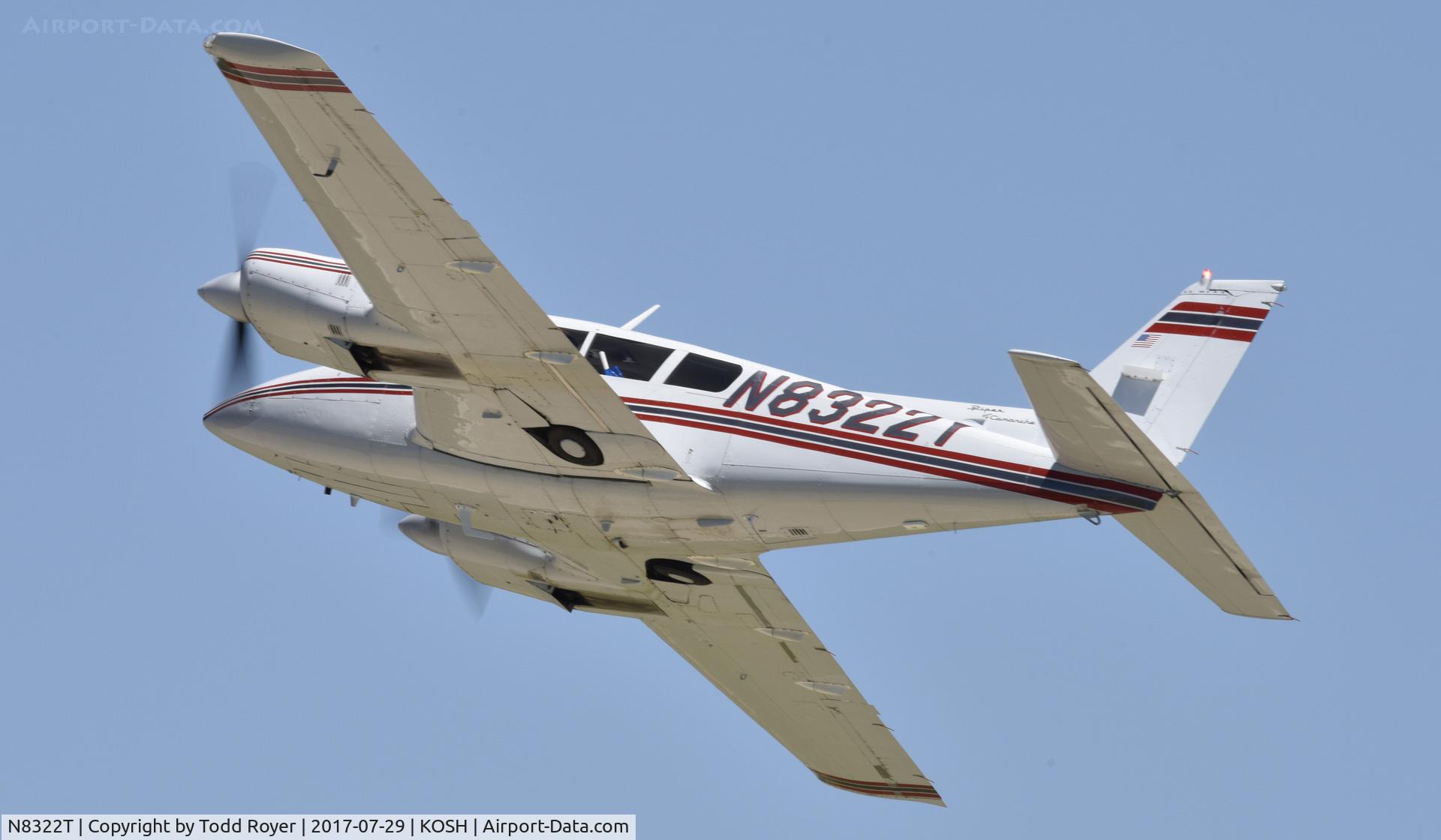 N8322T, 1981 Piper PA-44-180T Turbo Seminole C/N 44-8107033, Airventure 2017