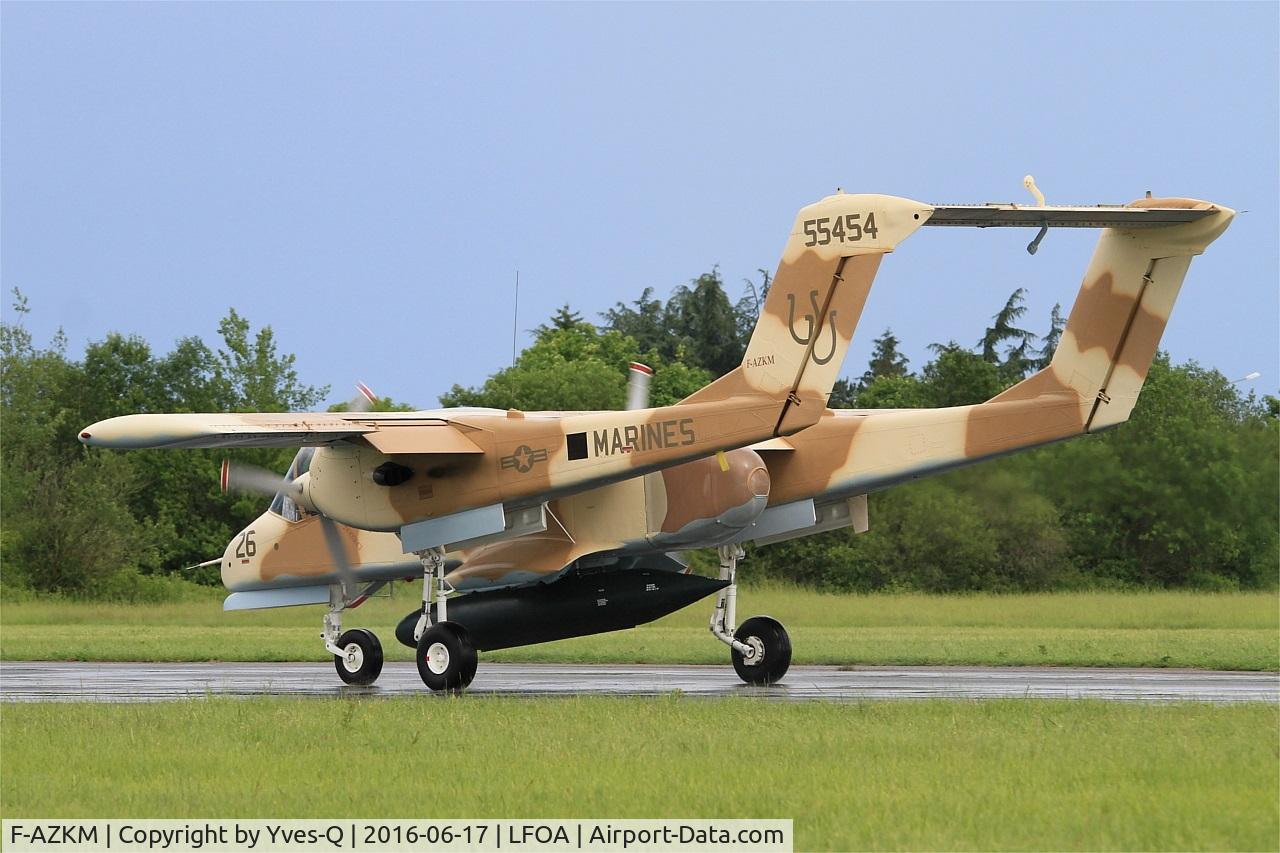 F-AZKM, 1971 North American OV-10B Bronco C/N 338-9 (305-65), North American OV-10B Bronco, Taxiing to holding point rwy 24, Avord Air Base 702 (LFOA) Open day 2016