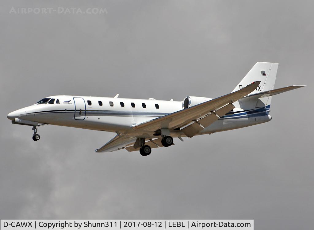 D-CAWX, 2015 Cessna 680 Citation Sovereign + C/N 680-0535, Landing rwy 25R