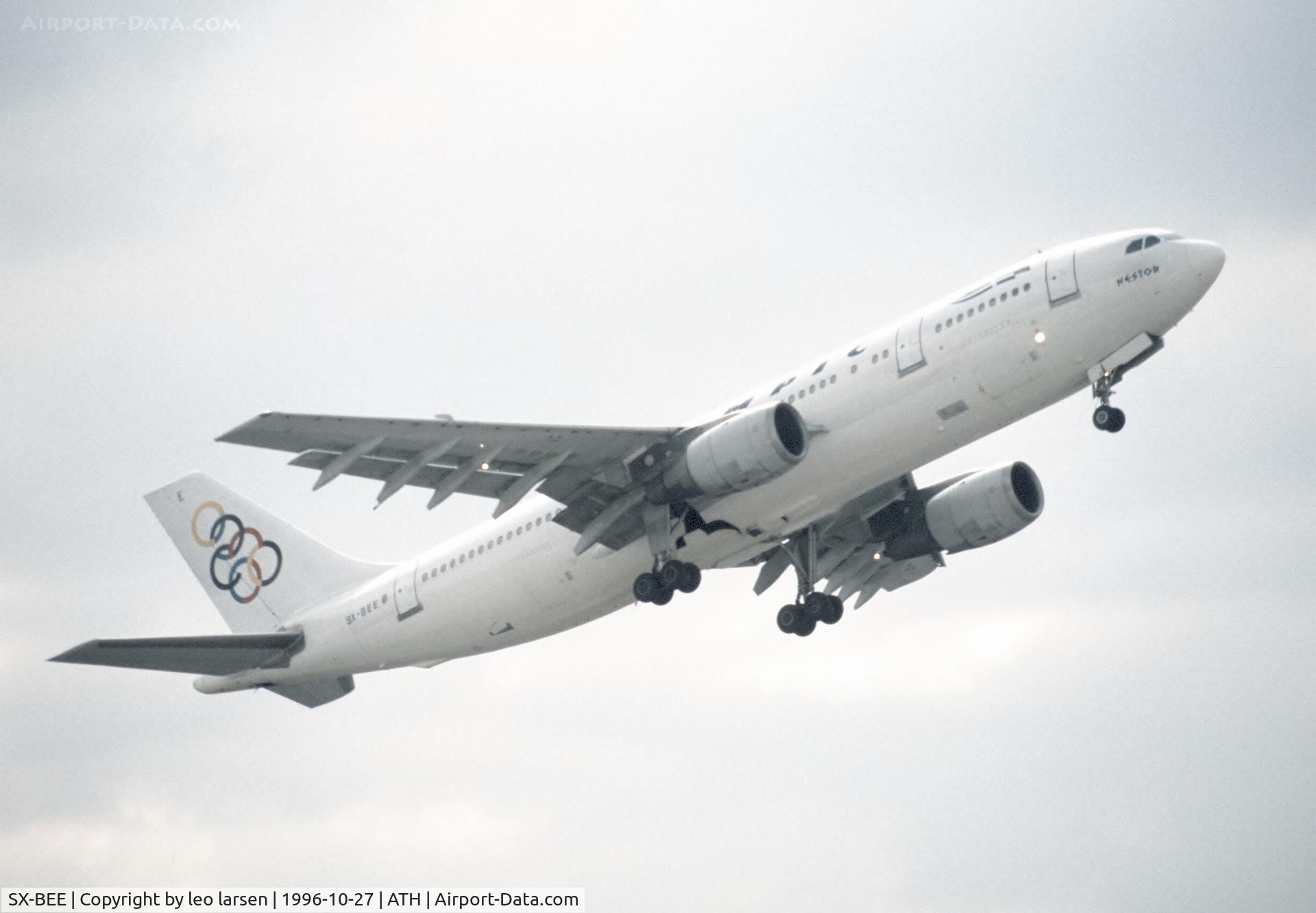 SX-BEE, 1980 Airbus A300B4-102 C/N 103, Athens 27.10.1996