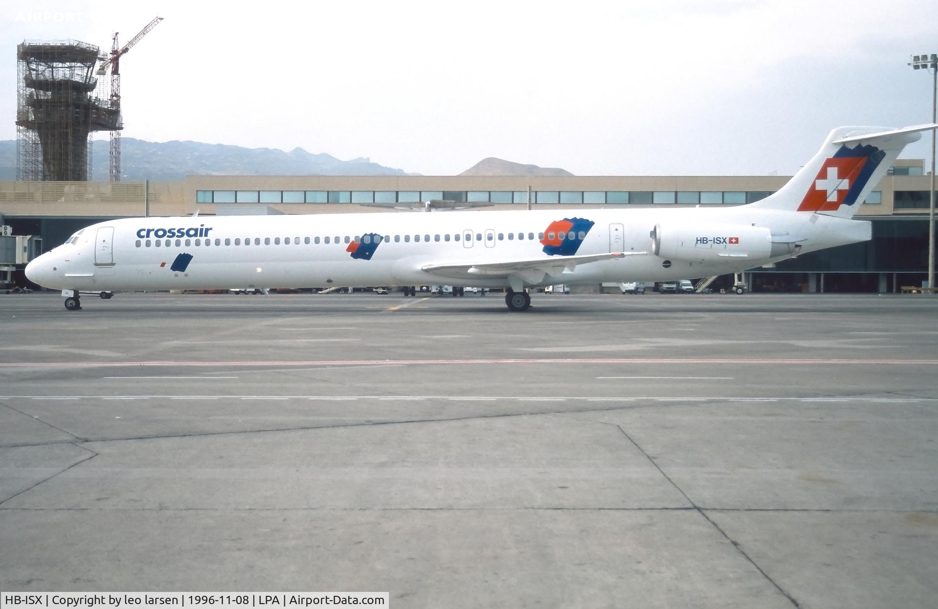 HB-ISX, 1989 McDonnell Douglas MD-83 (DC-9-83) C/N 49844, Las Palmas 8.11.1996