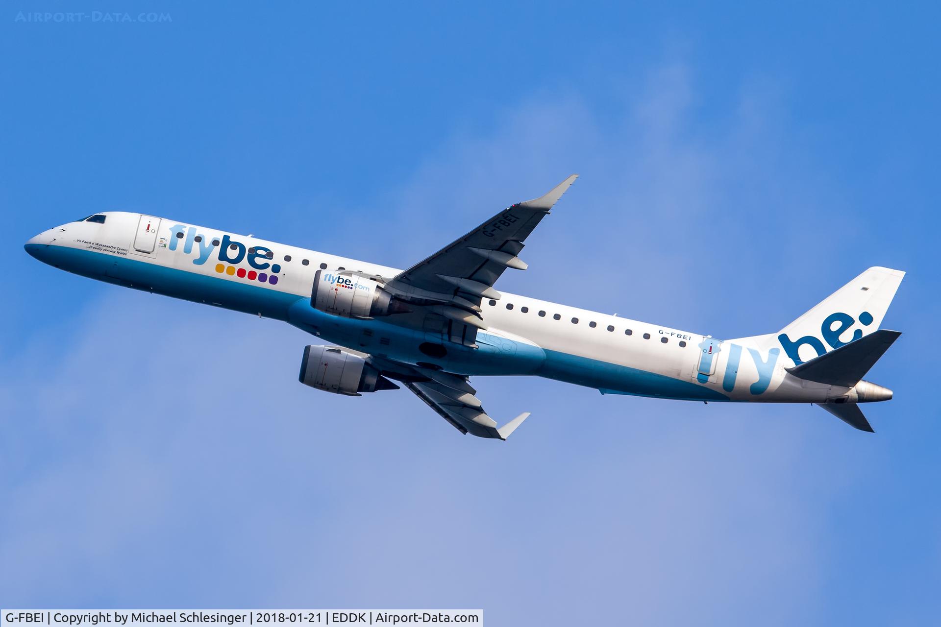 G-FBEI, 2007 Embraer 195LR (ERJ-190-200LR) C/N 19000143, G-FBEI - Embraer ERJ-195LR (ERJ-190-200 LR) - Flybe