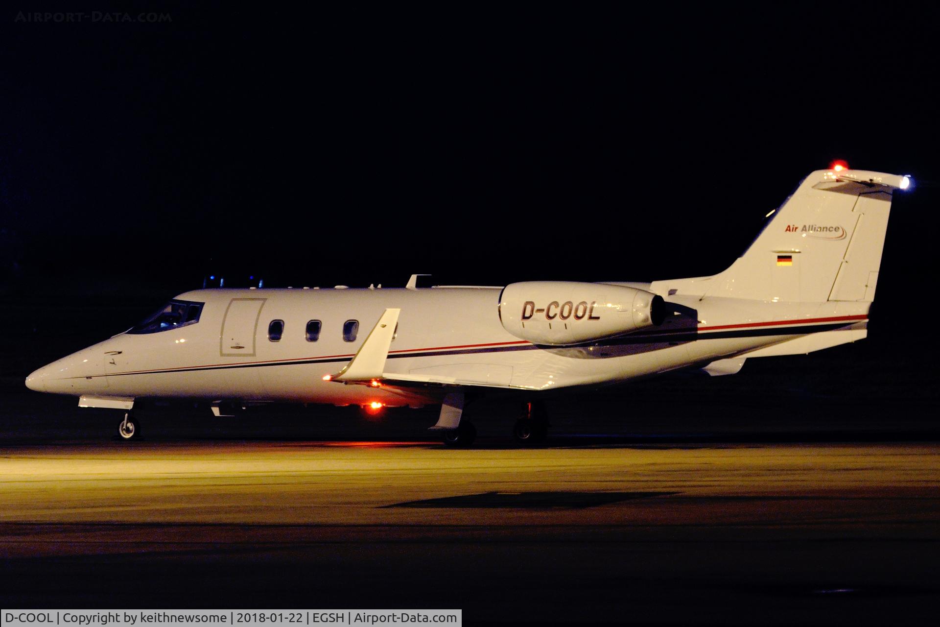 D-COOL, 1982 Gates Learjet 55 C/N 55-052, Arriving from Gran Canaria.