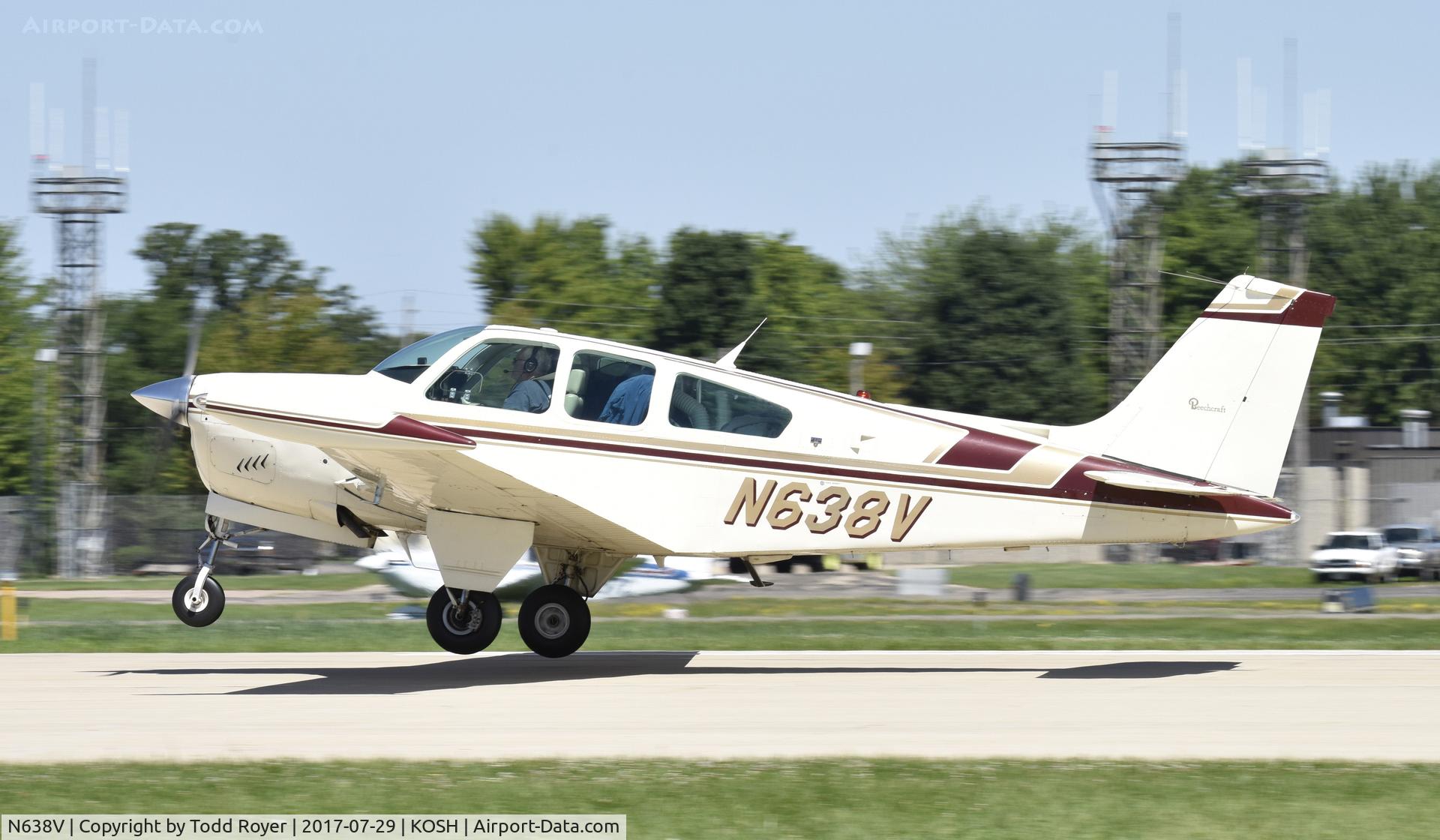 N638V, Beech 35-33 Debonair C/N CD-80, Airventure 2017