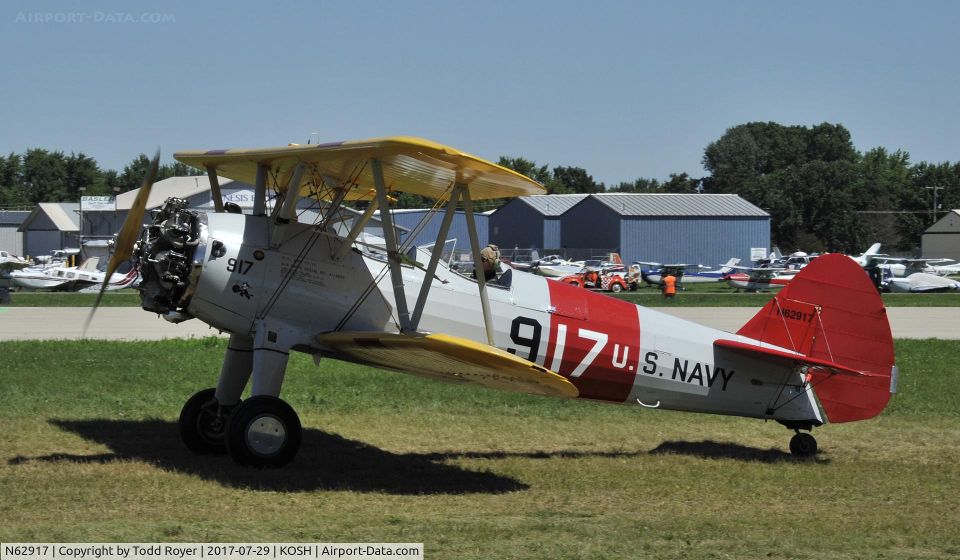 N62917, 1942 Boeing A75N1(PT17) C/N 75-2394, Airventure 2017
