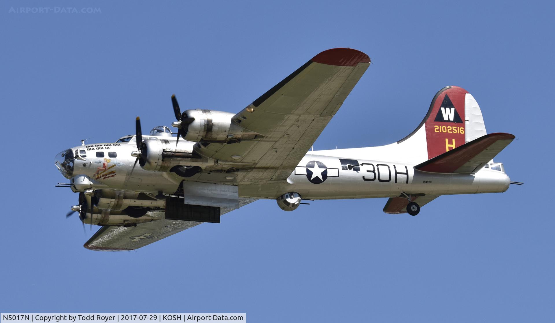 N5017N, 1944 Lockheed/Vega (Boeing) B-17G-105-VE Flying Fortress C/N 8649, Airventure 2017