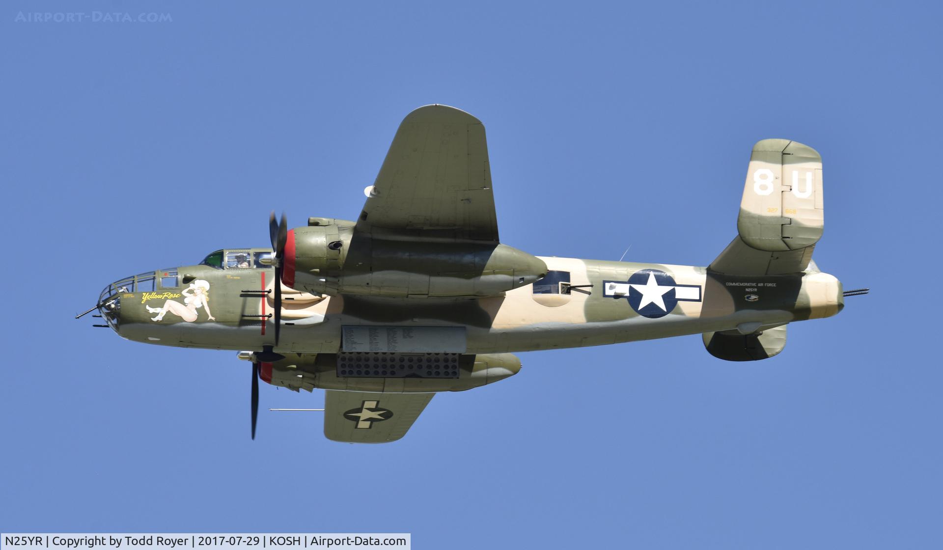 N25YR, 1943 North American TB-25N Mitchell C/N 108-34881, Airventure 2017