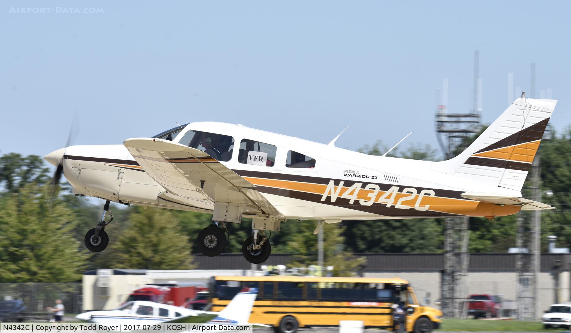 N4342C, 1984 Piper PA-28-161 Warrior II C/N 28-8416051, Airventure 2017