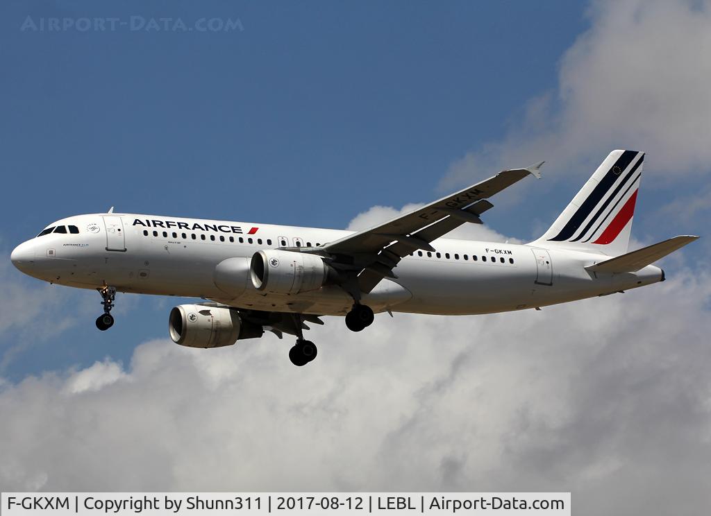 F-GKXM, 2006 Airbus A320-214 C/N 2721, Landing rwy 25R in new modified livery
