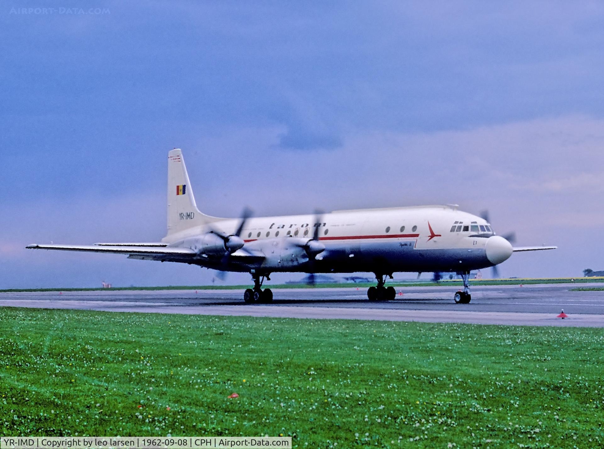 YR-IMD, 1962 Ilyushin IL-18V C/N 182004804, Copenhagen 8.9.1962