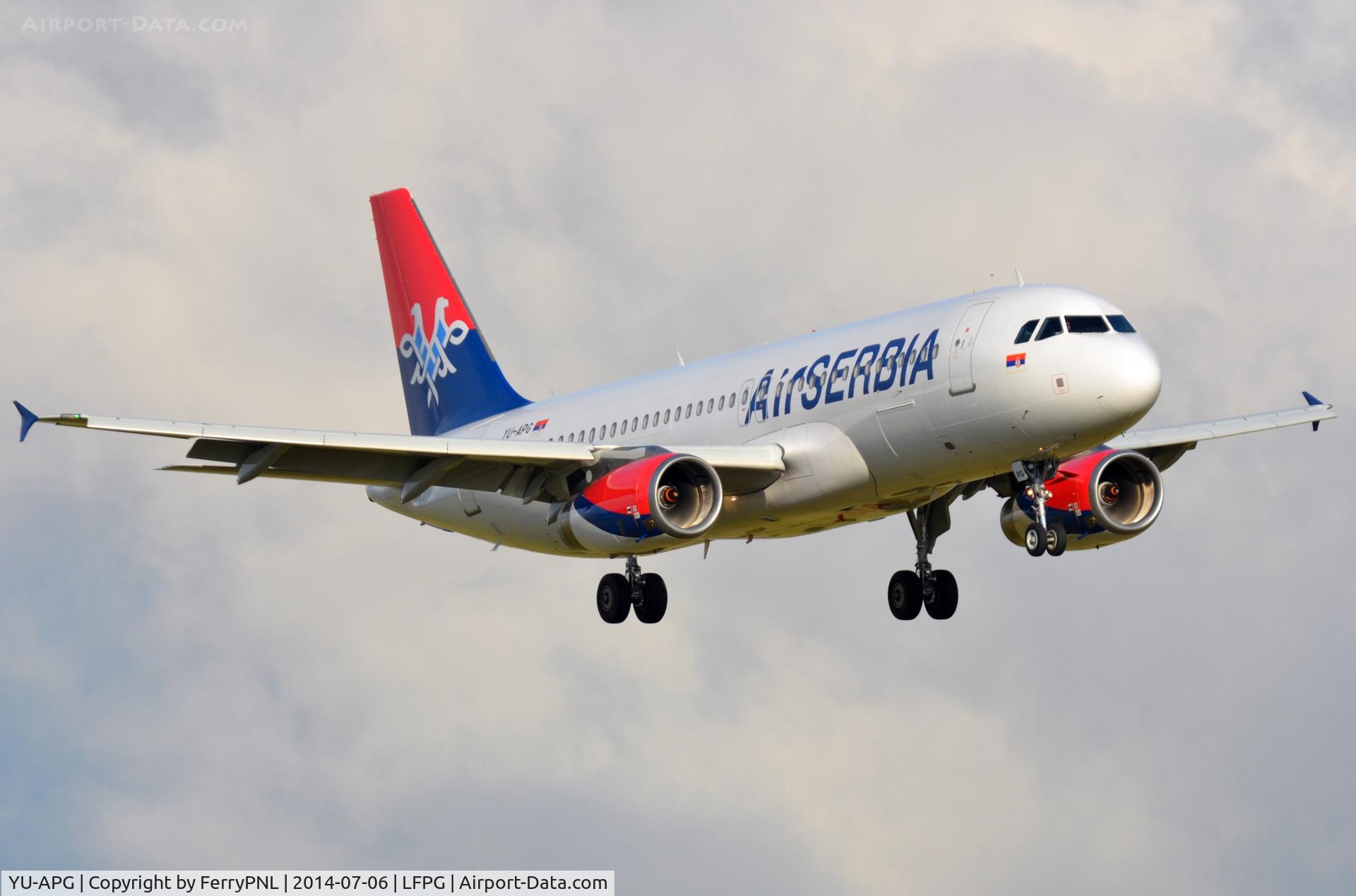 YU-APG, 2000 Airbus A320-232 C/N 2587, Air Serbia A320
