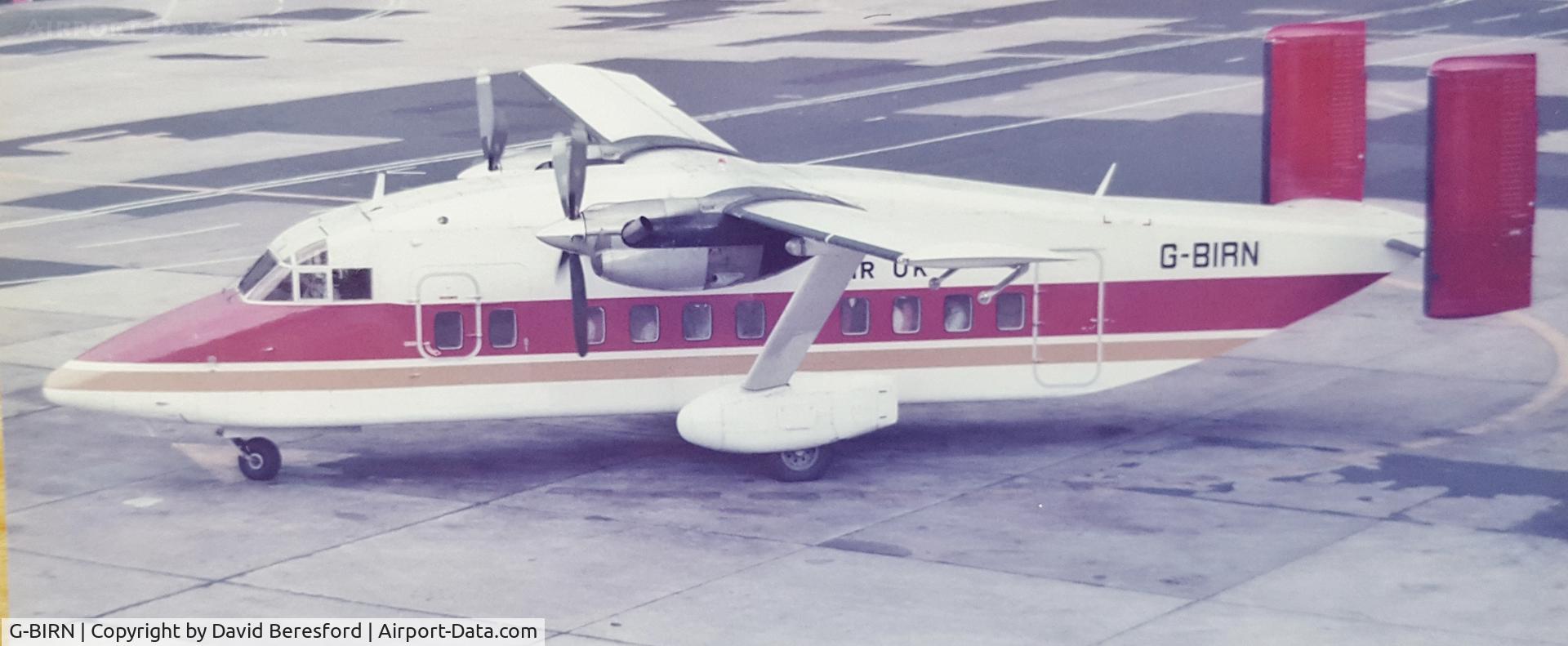 G-BIRN, 1981 Short 330-100 C/N SH.3067, Manchester Airport 1985